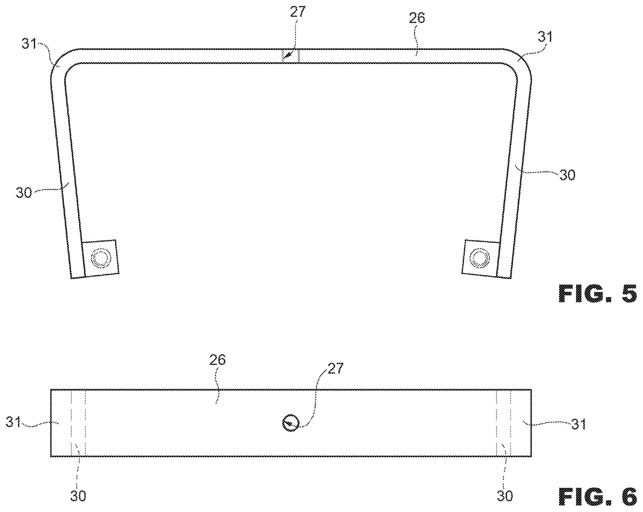Patent US12472847 Figure 4 – Hanger supporting of a suspended contact wire of a supply electric aerial railway line and an electric aerial railway line comprising said hanger