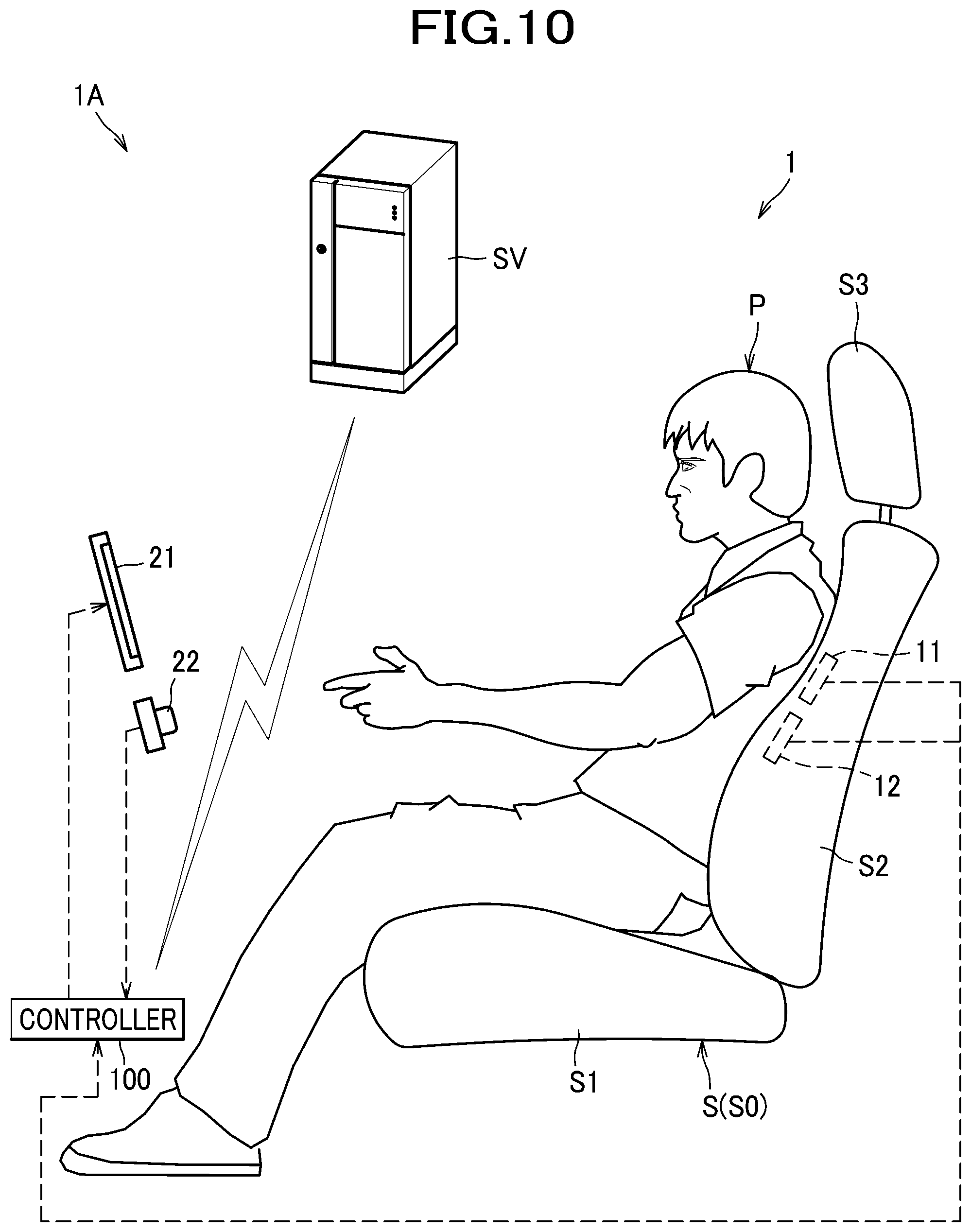 Patent US12472848 Figure 10 – Seat experience system