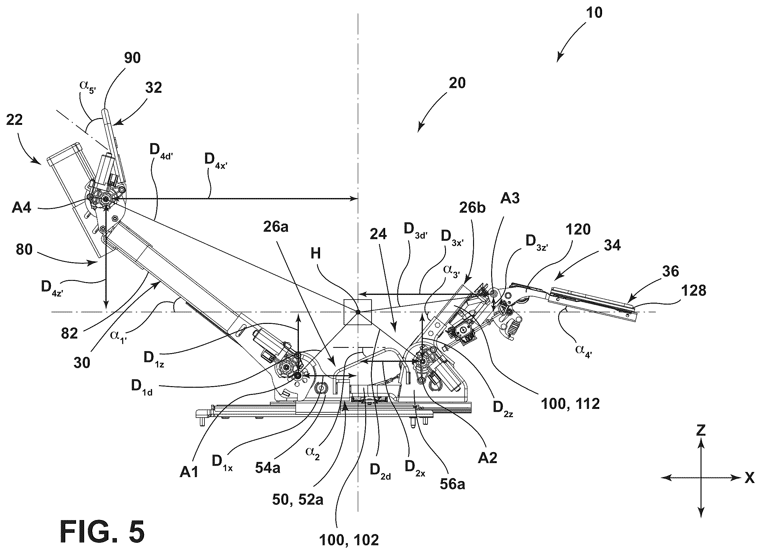 Patent US12472849 Figure 5 – Seat assembly
