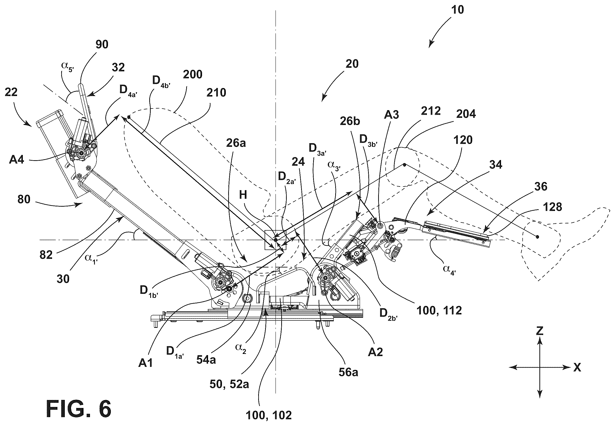 Patent US12472849 Figure 6 – Seat assembly