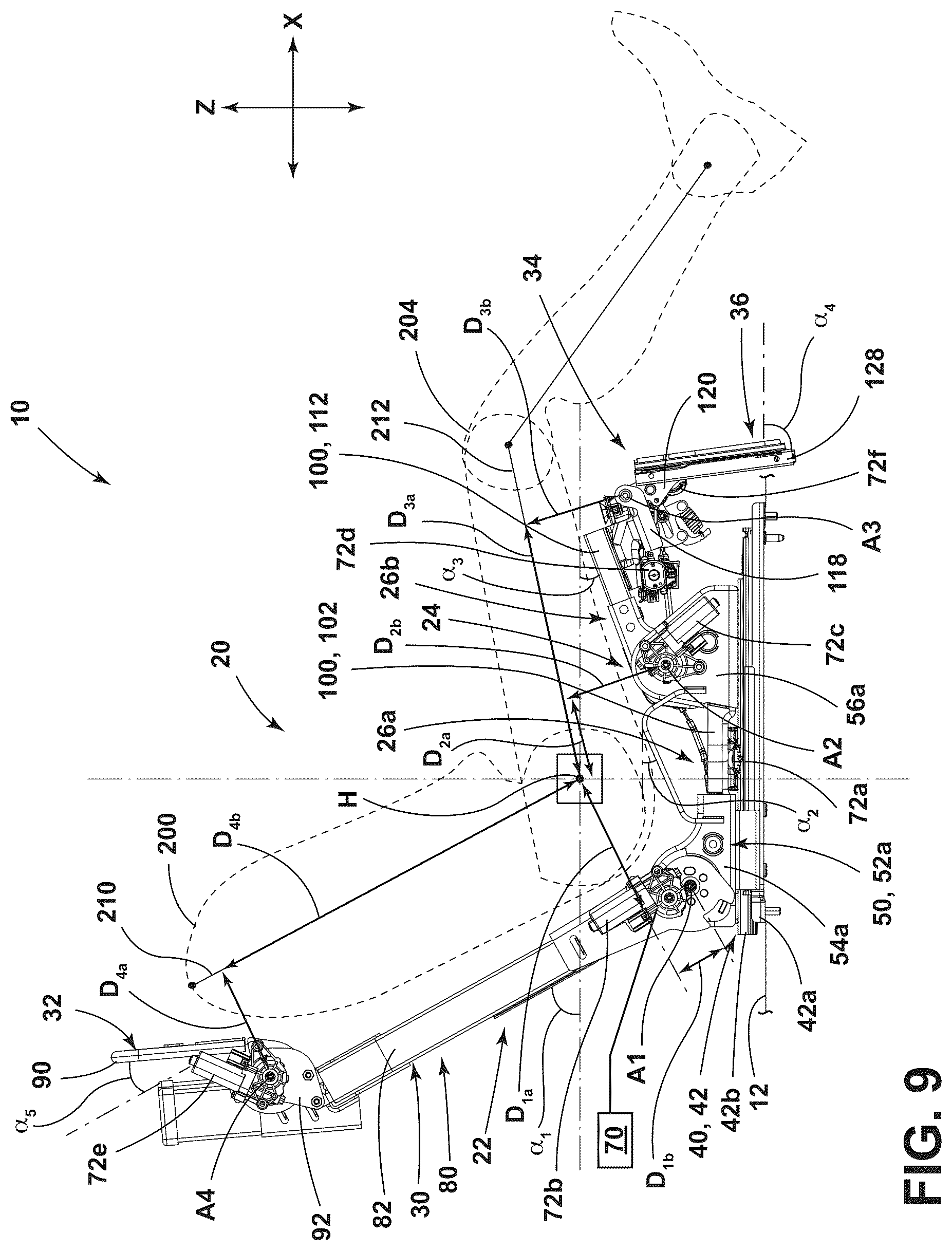 Patent US12472849 Figure 9 – Seat assembly