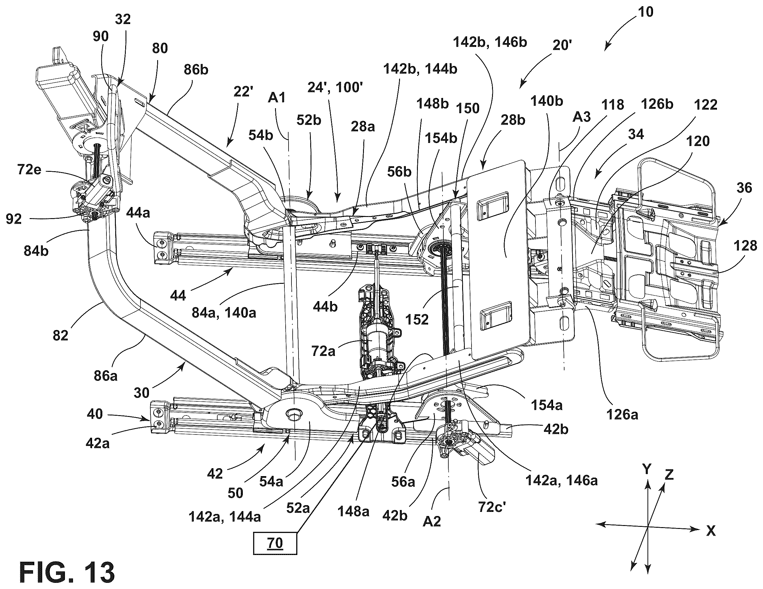Patent US12472849 Figure 13 – Seat assembly