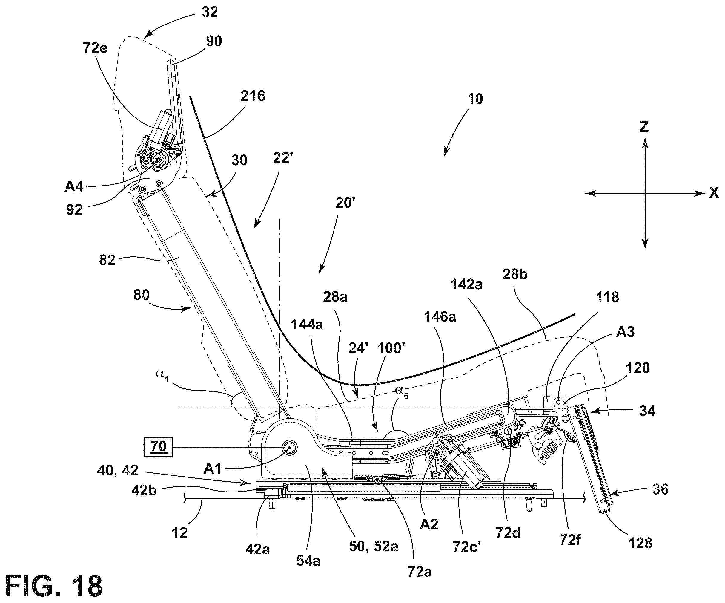 Patent US12472849 Figure 18 – Seat assembly