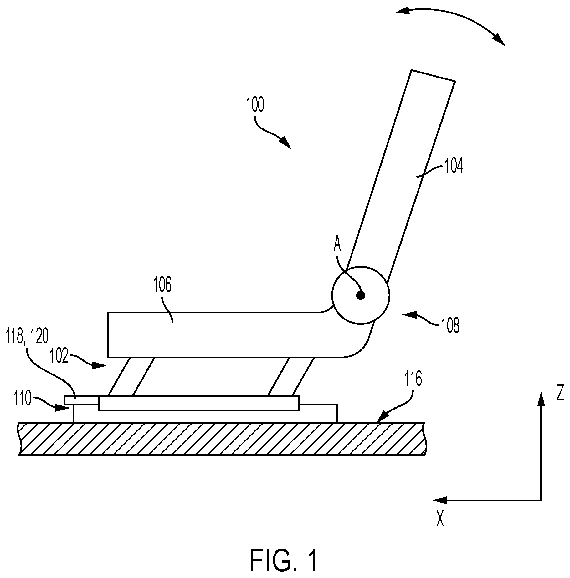 Patent US12472851 Figure 1 – Vehicle seat longitudinal adjustment assembly