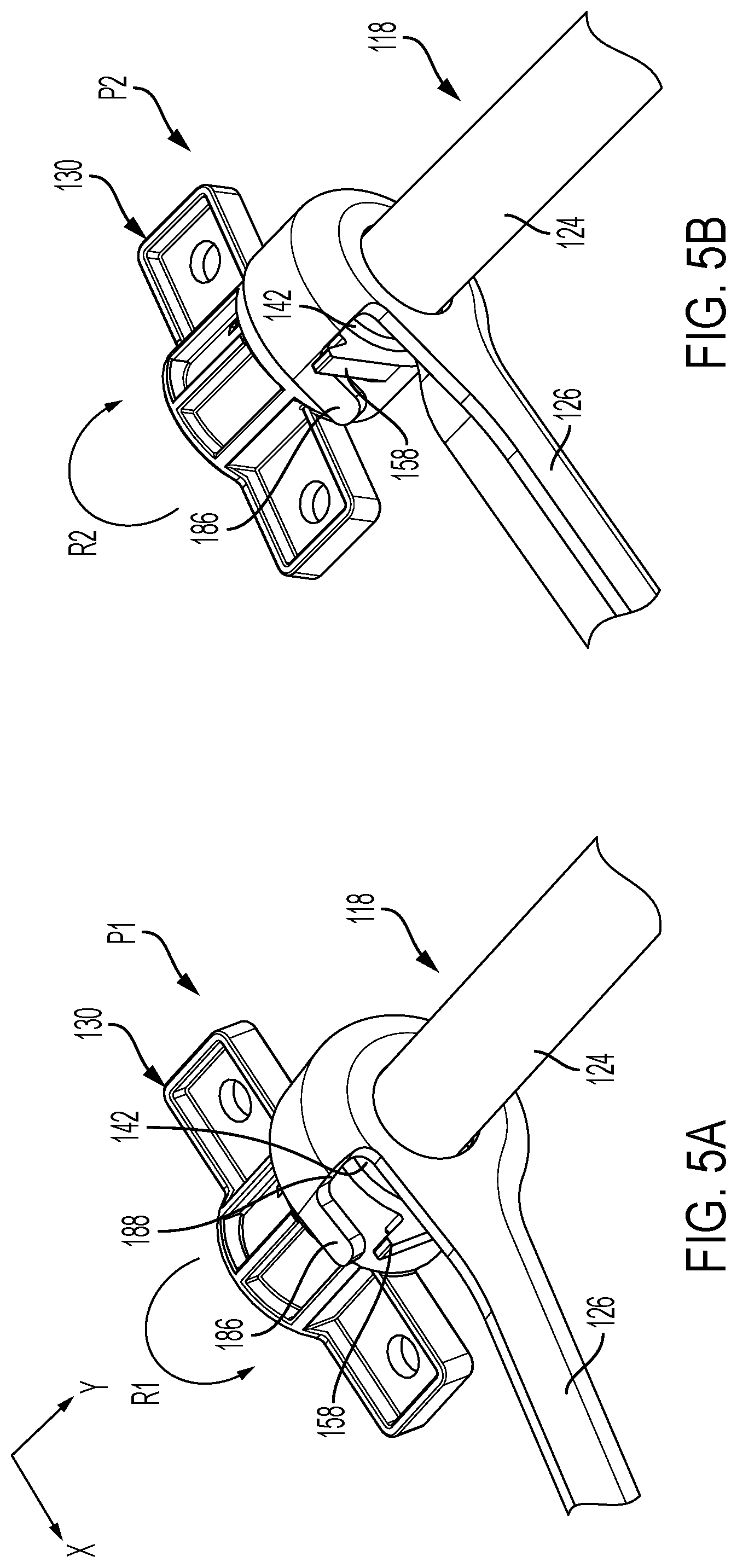 Patent US12472851 Figure 5 – Vehicle seat longitudinal adjustment assembly