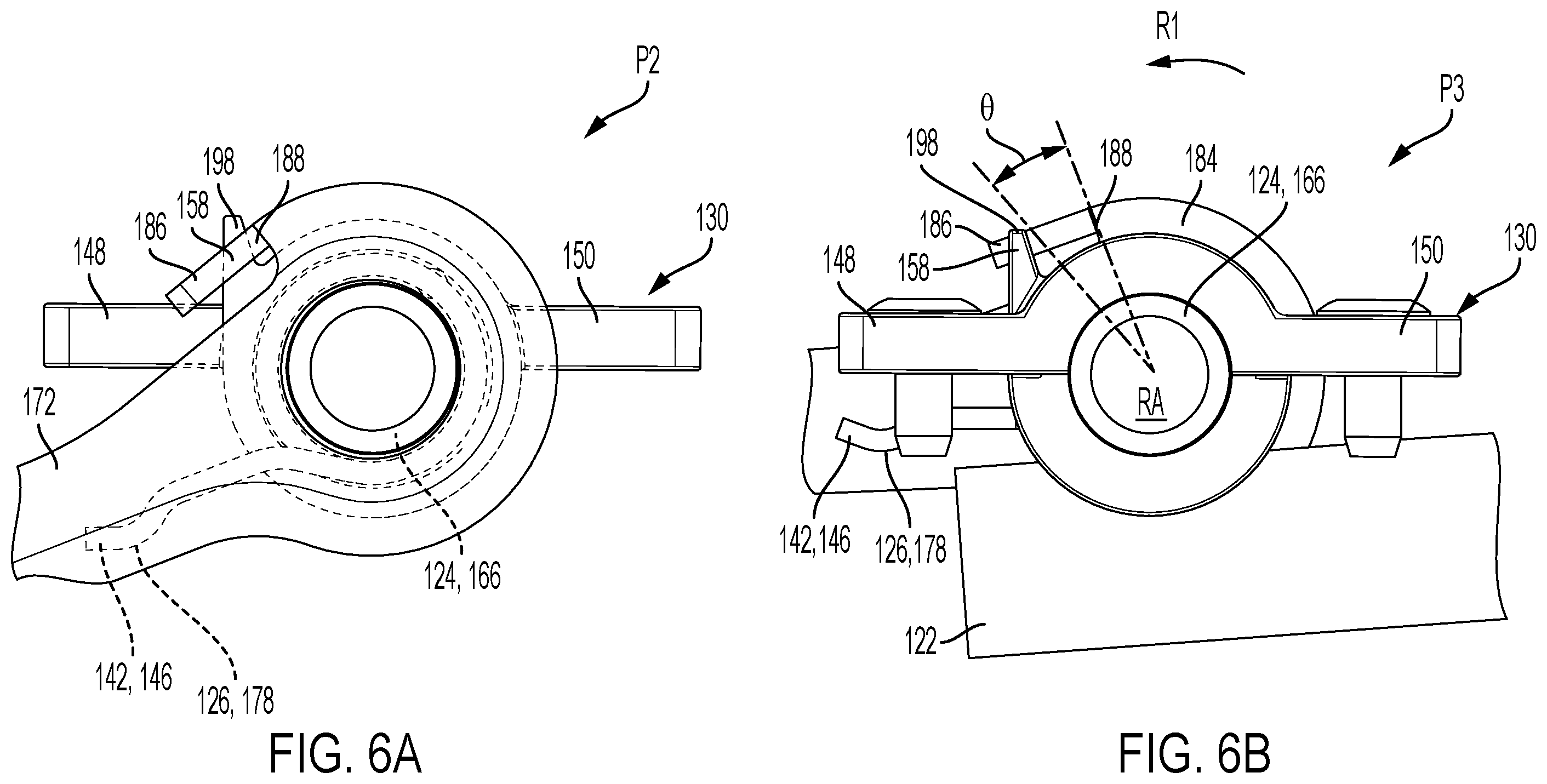 Patent US12472851 Figure 6 – Vehicle seat longitudinal adjustment assembly