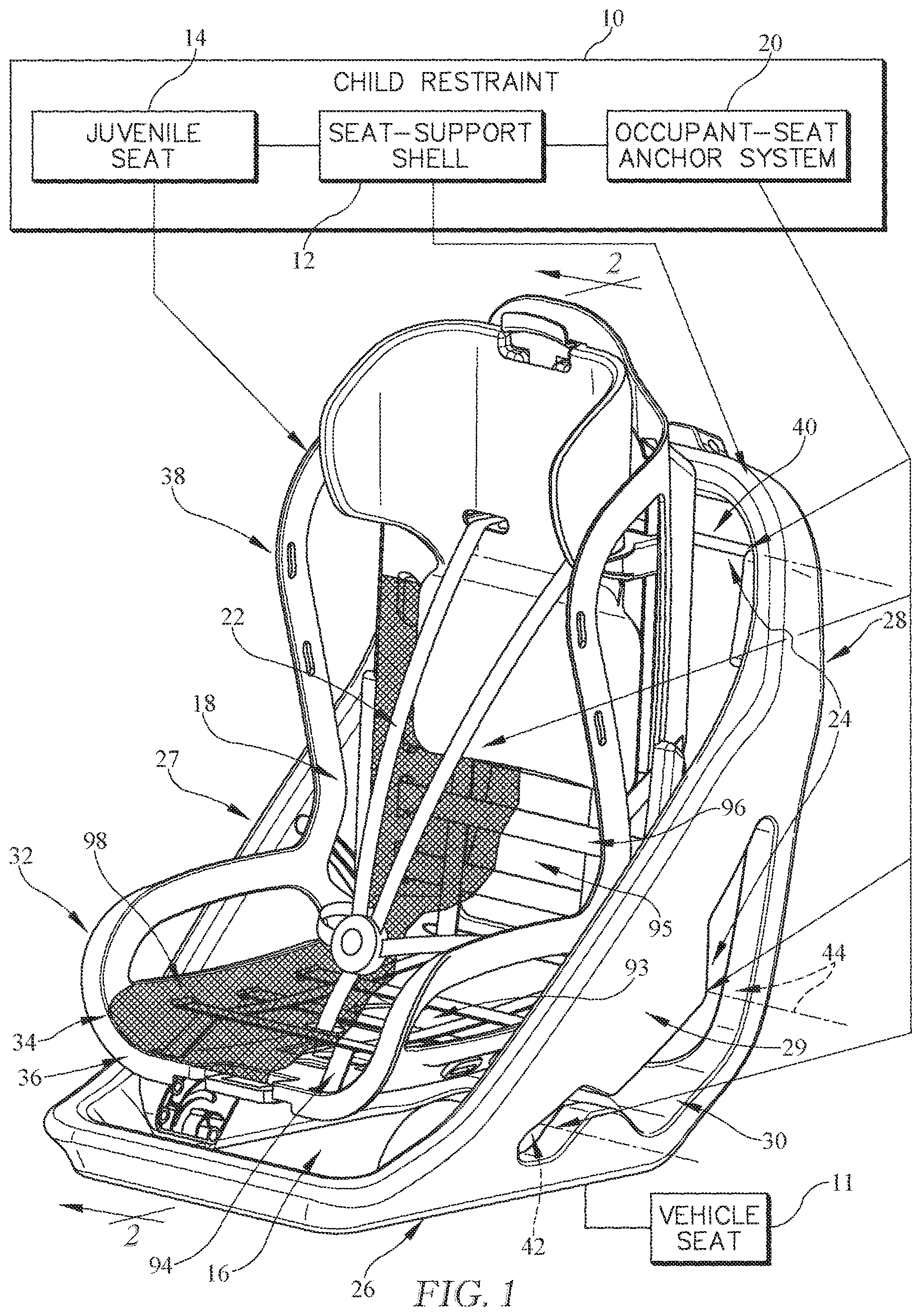 Patent US12472853 — Child restraint — Figure 1