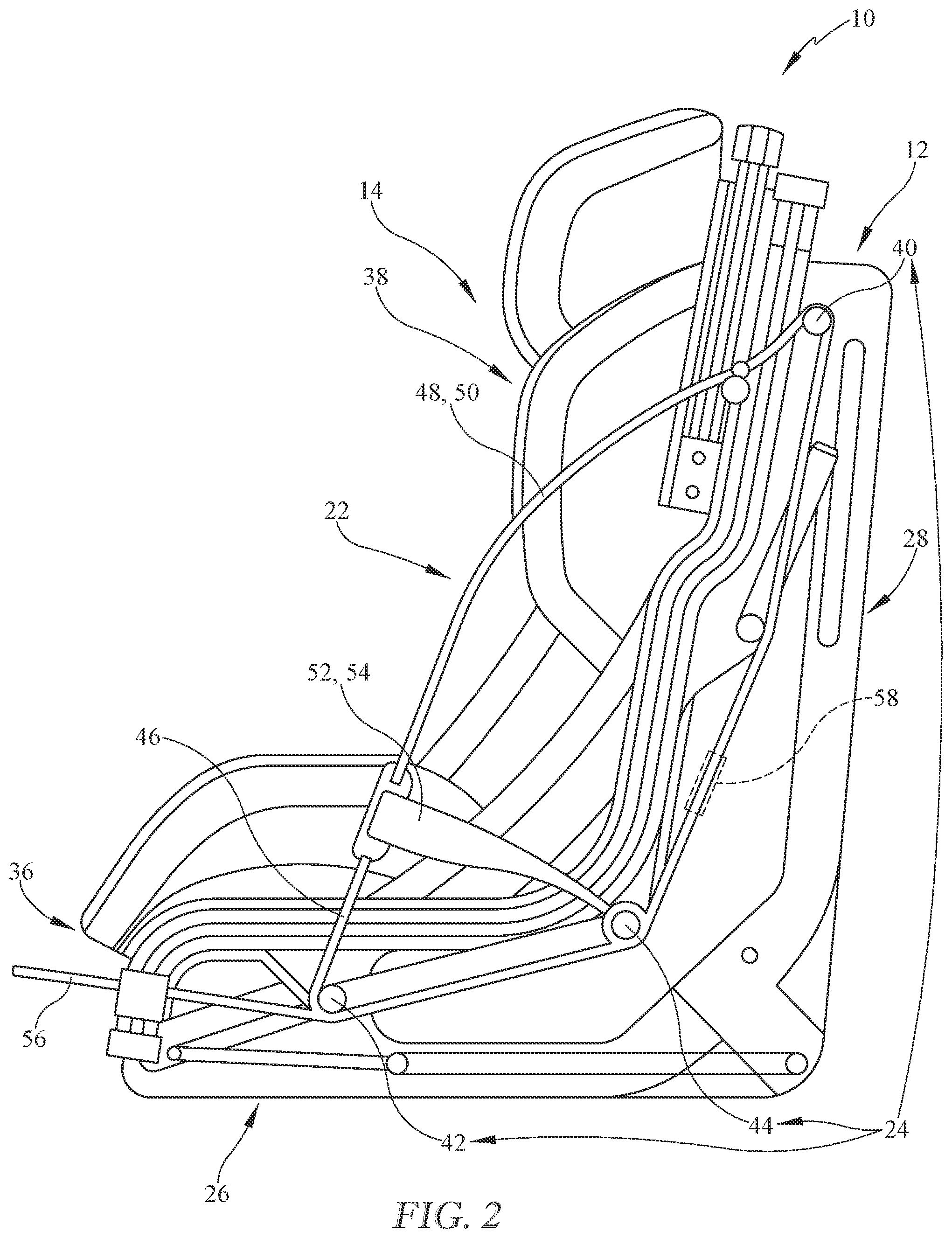 Patent US12472853 Figure 2 – Child restraint