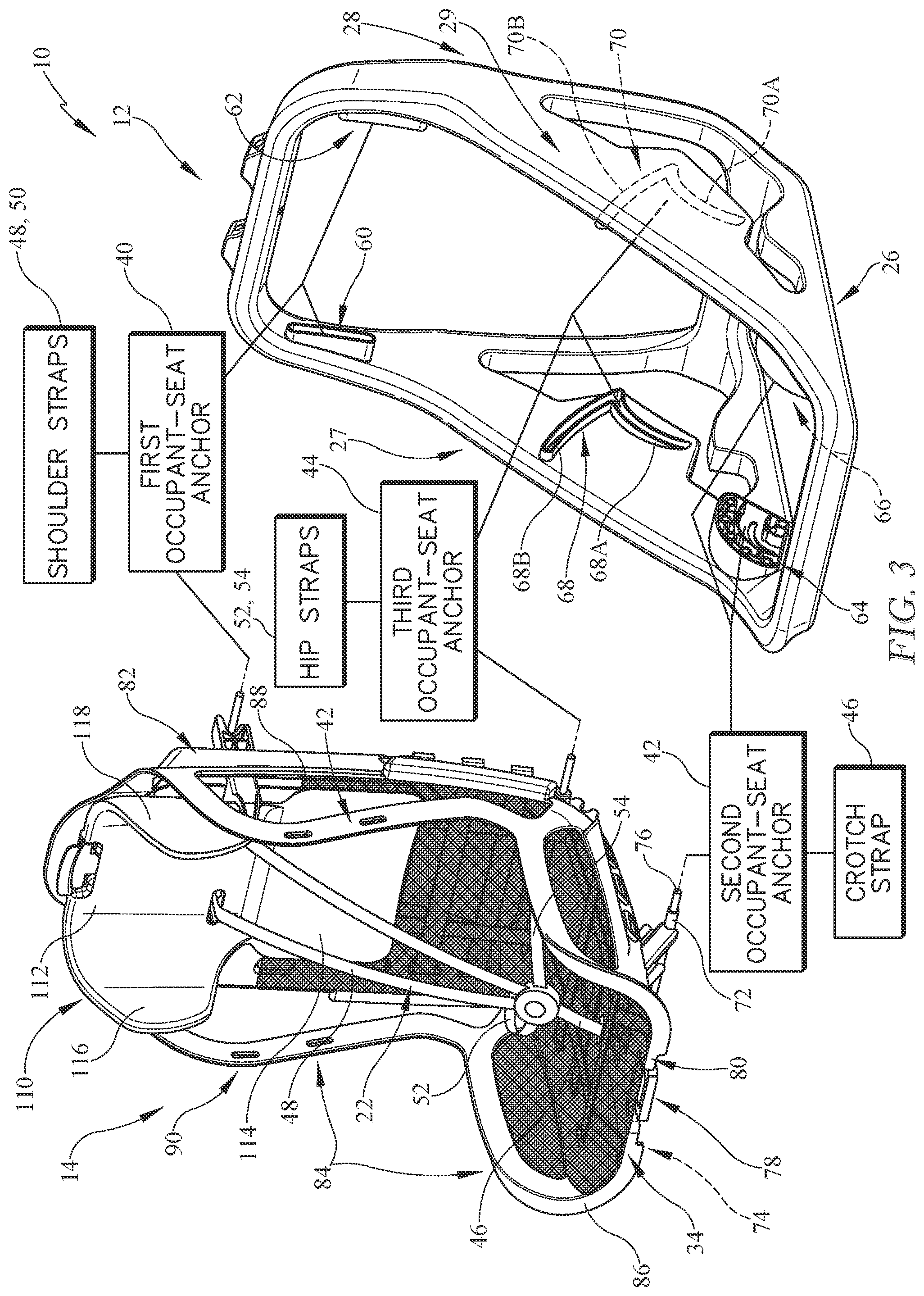 Patent US12472853 Figure 3 – Child restraint