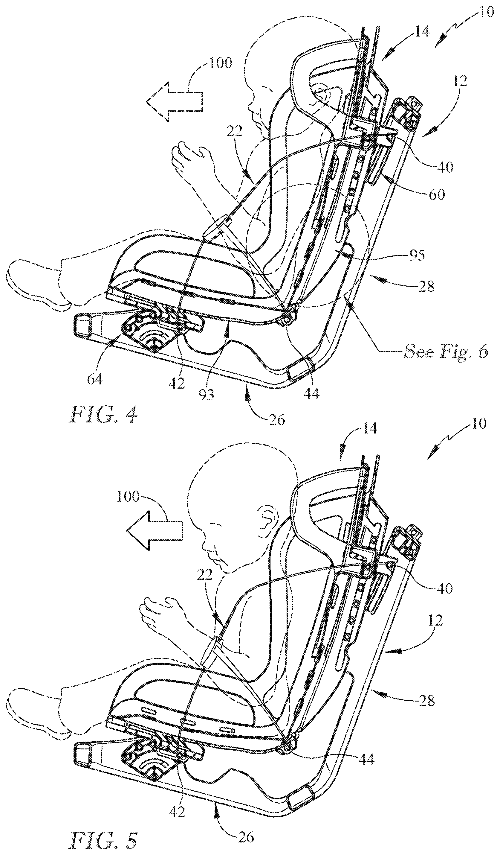 Patent US12472853 Figure 4 – Child restraint