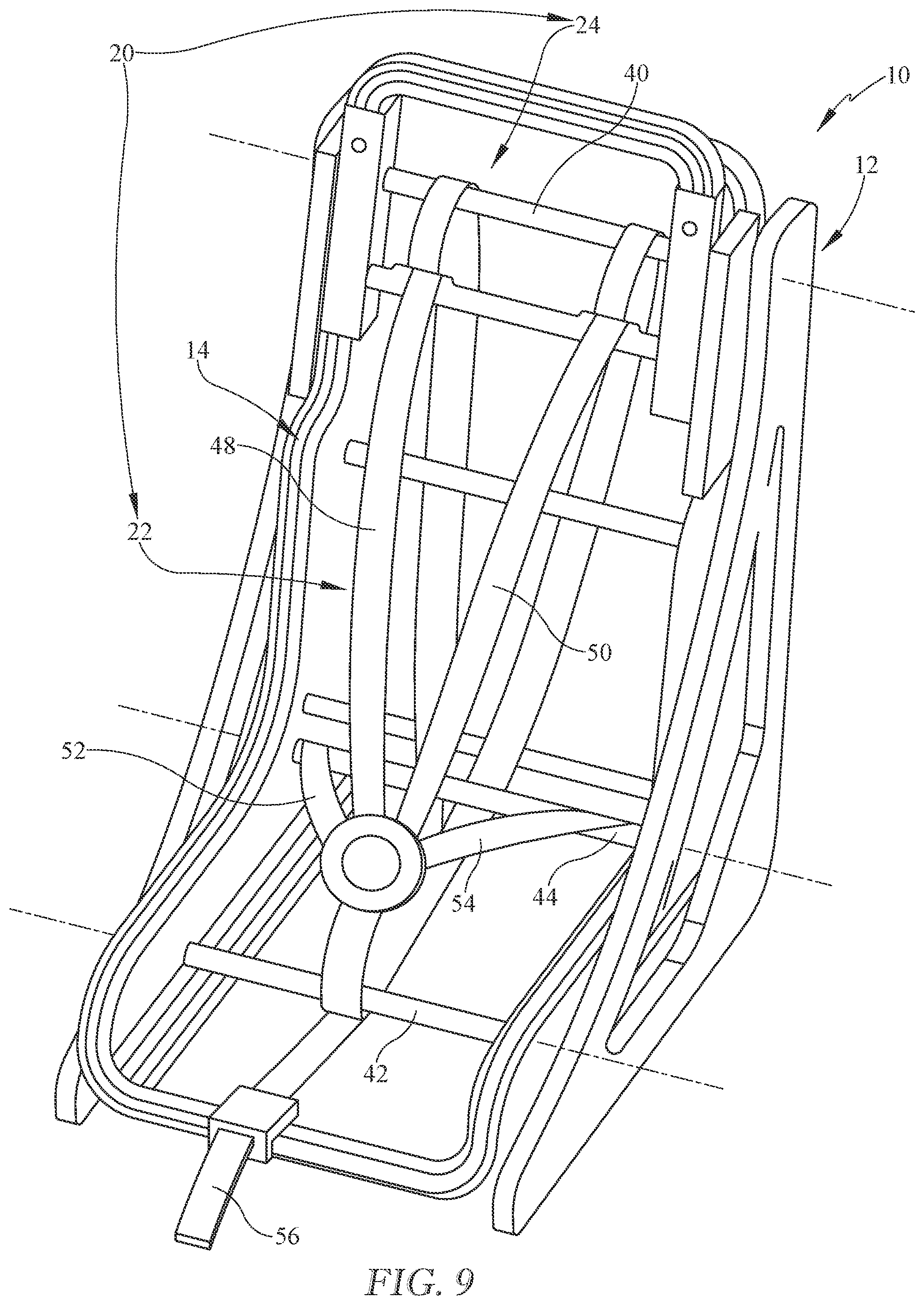 Patent US12472853 Figure 6 – Child restraint