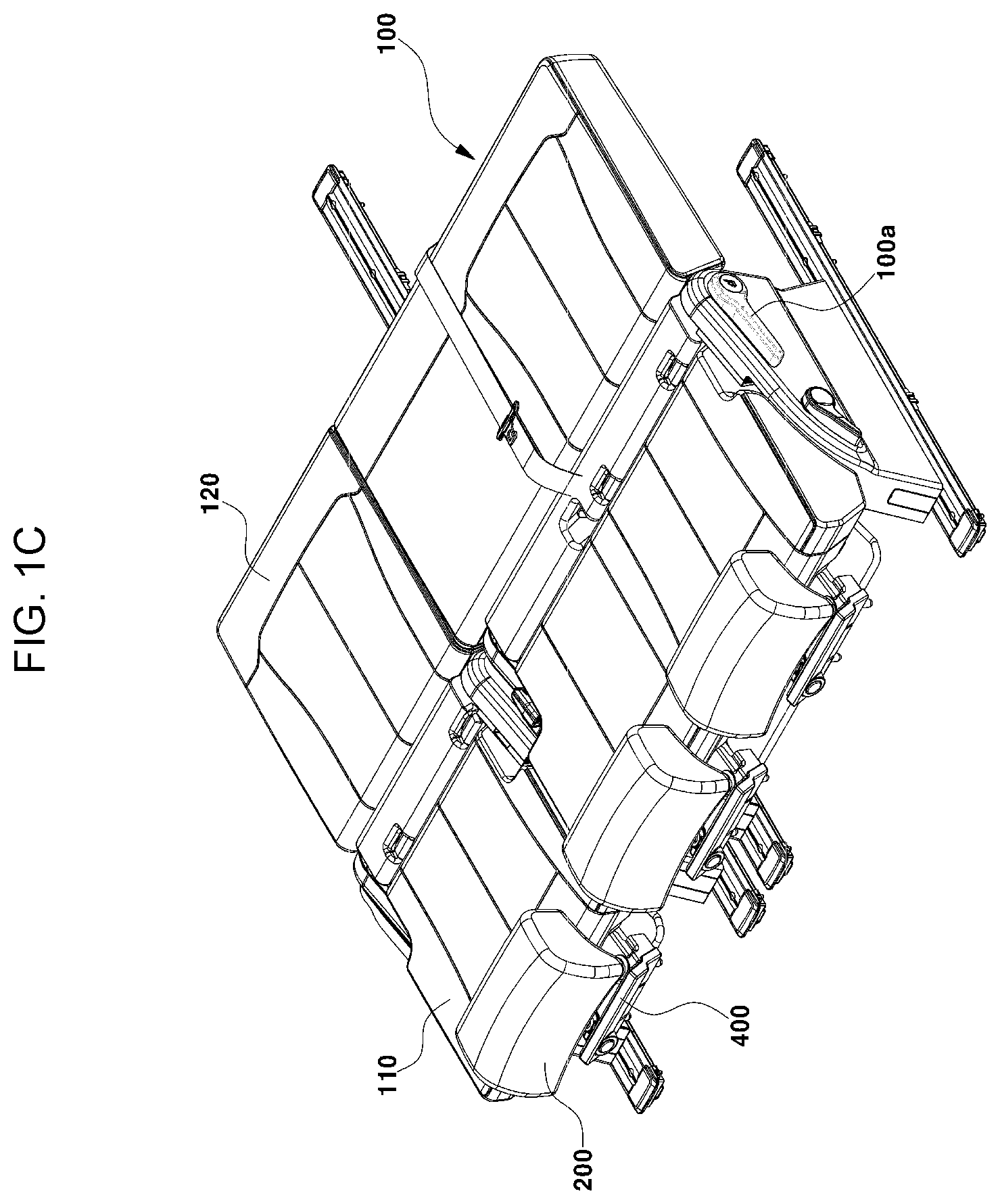 Patent US12472855 Figure 3 – Foldable seat apparatus for multi-purpose vehicle