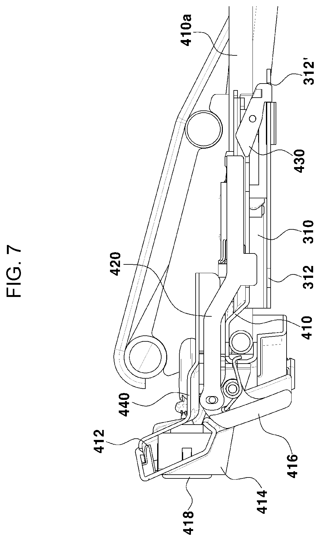 Patent US12472855 Figure 9 – Foldable seat apparatus for multi-purpose vehicle