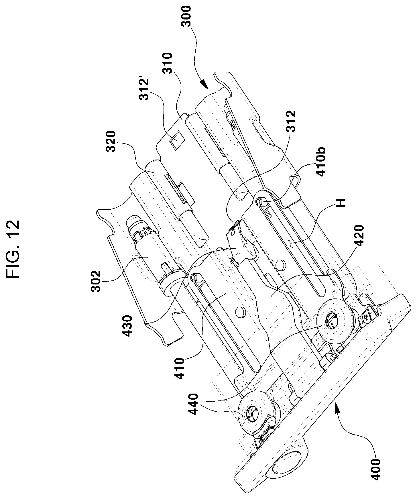 Patent US12472855 Figure 14 – Foldable seat apparatus for multi-purpose vehicle
