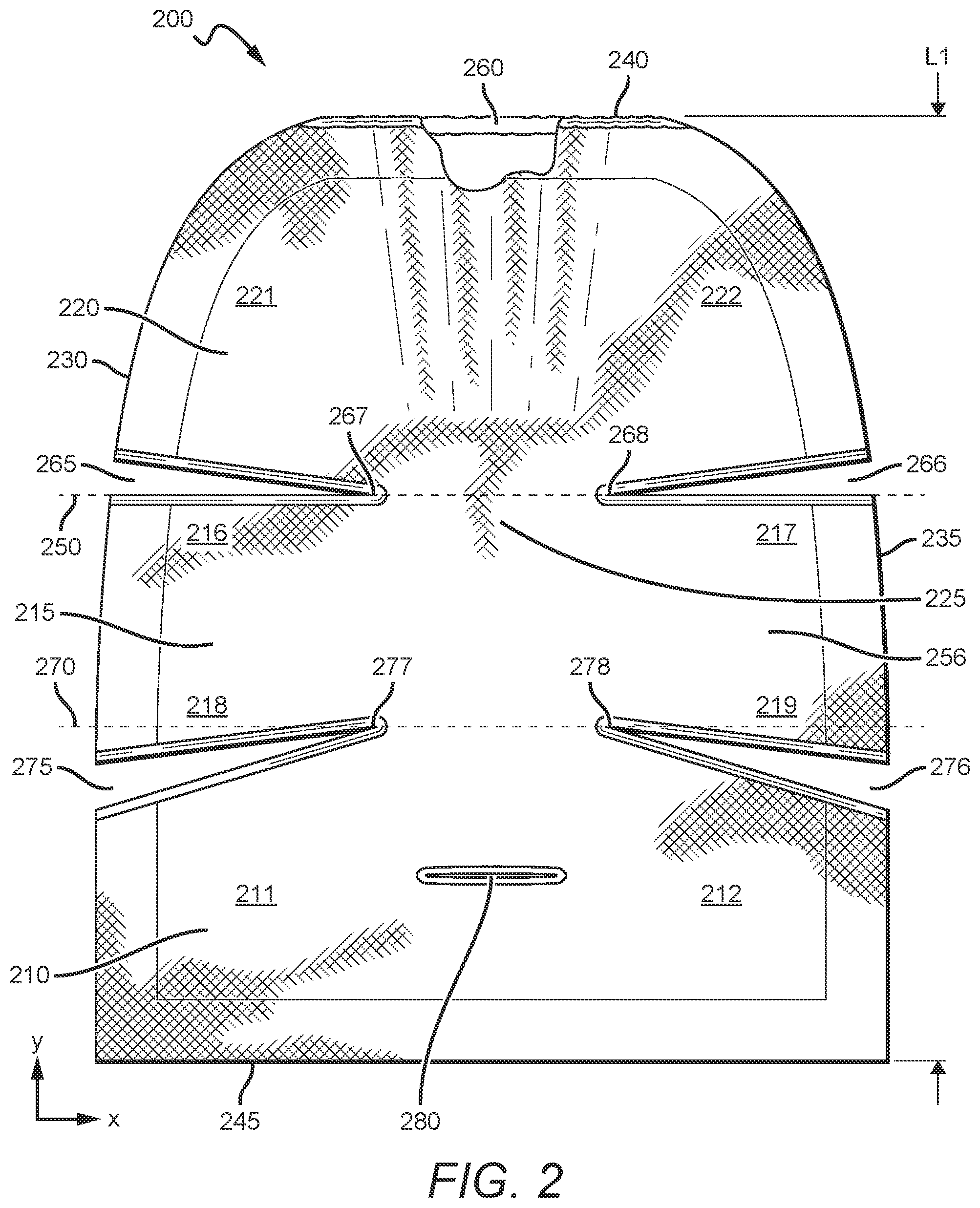 Patent US12472856 Figure 2 – Car seat liner