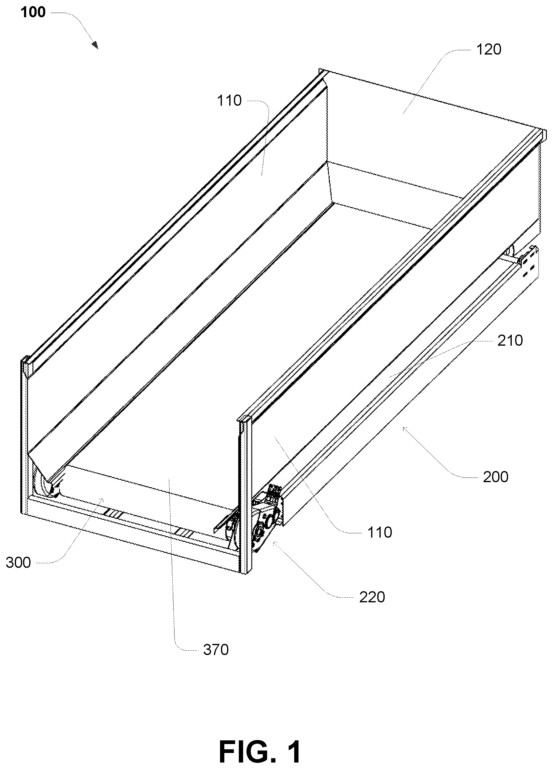 Patent US12472859 Figure 1 – Conveyor system