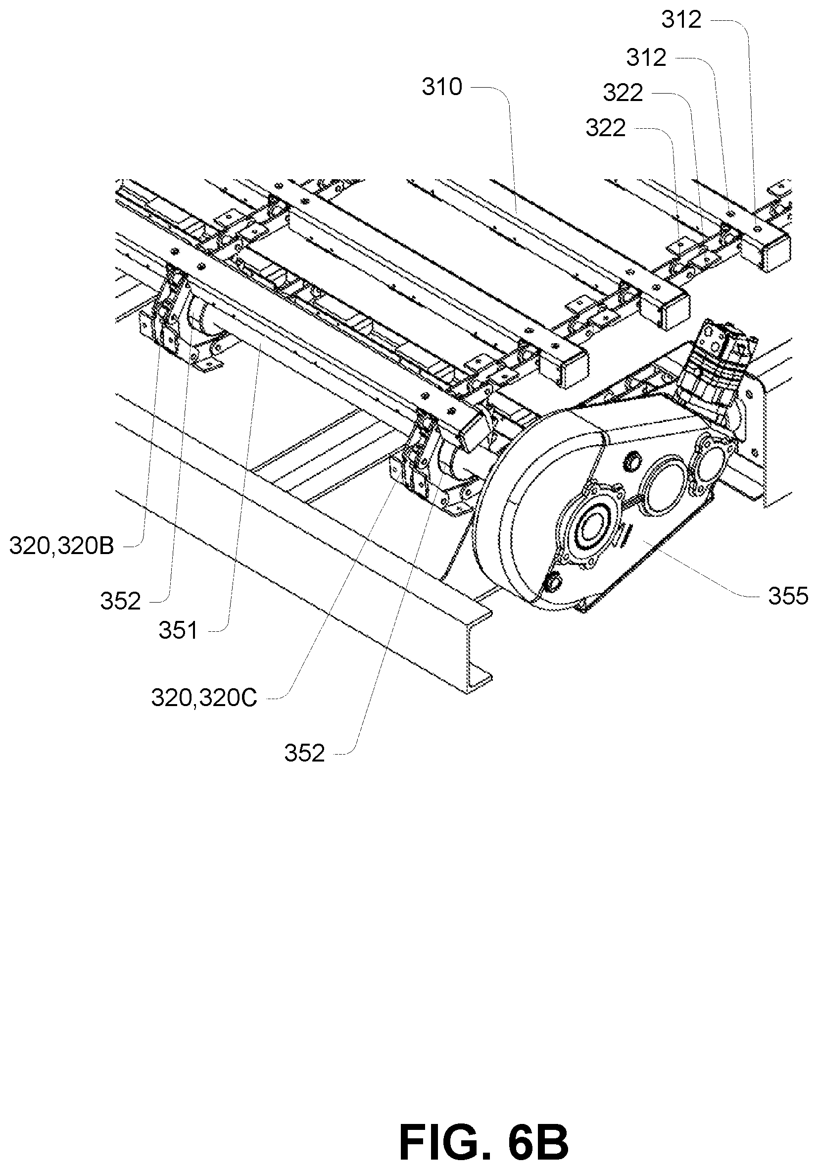 Patent US12472859 Figure 7 – Conveyor system