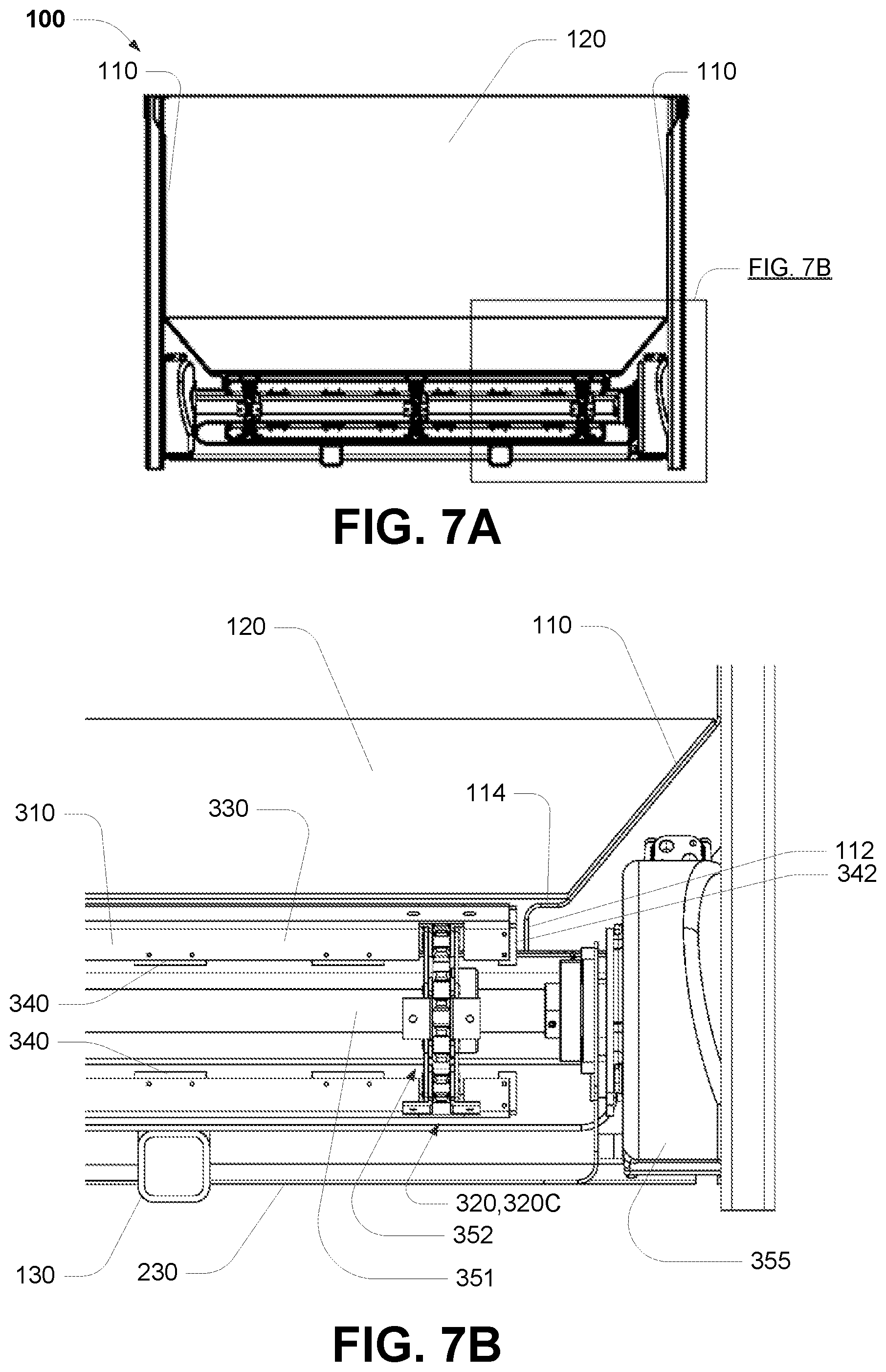 Patent US12472859 Figure 8 – Conveyor system