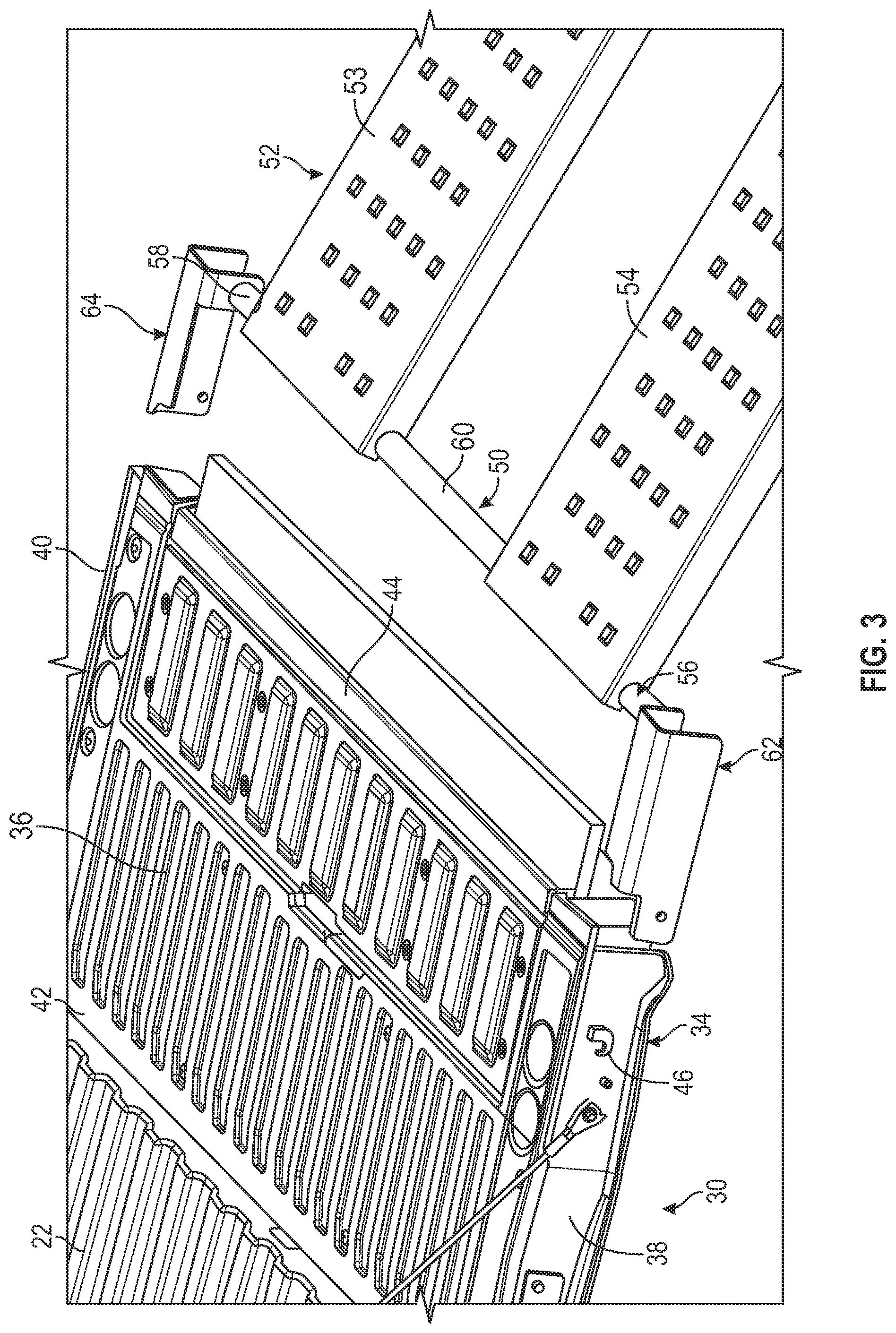 Patent US12472861 Figure 3 – Ramp support for pickup truck tailgate