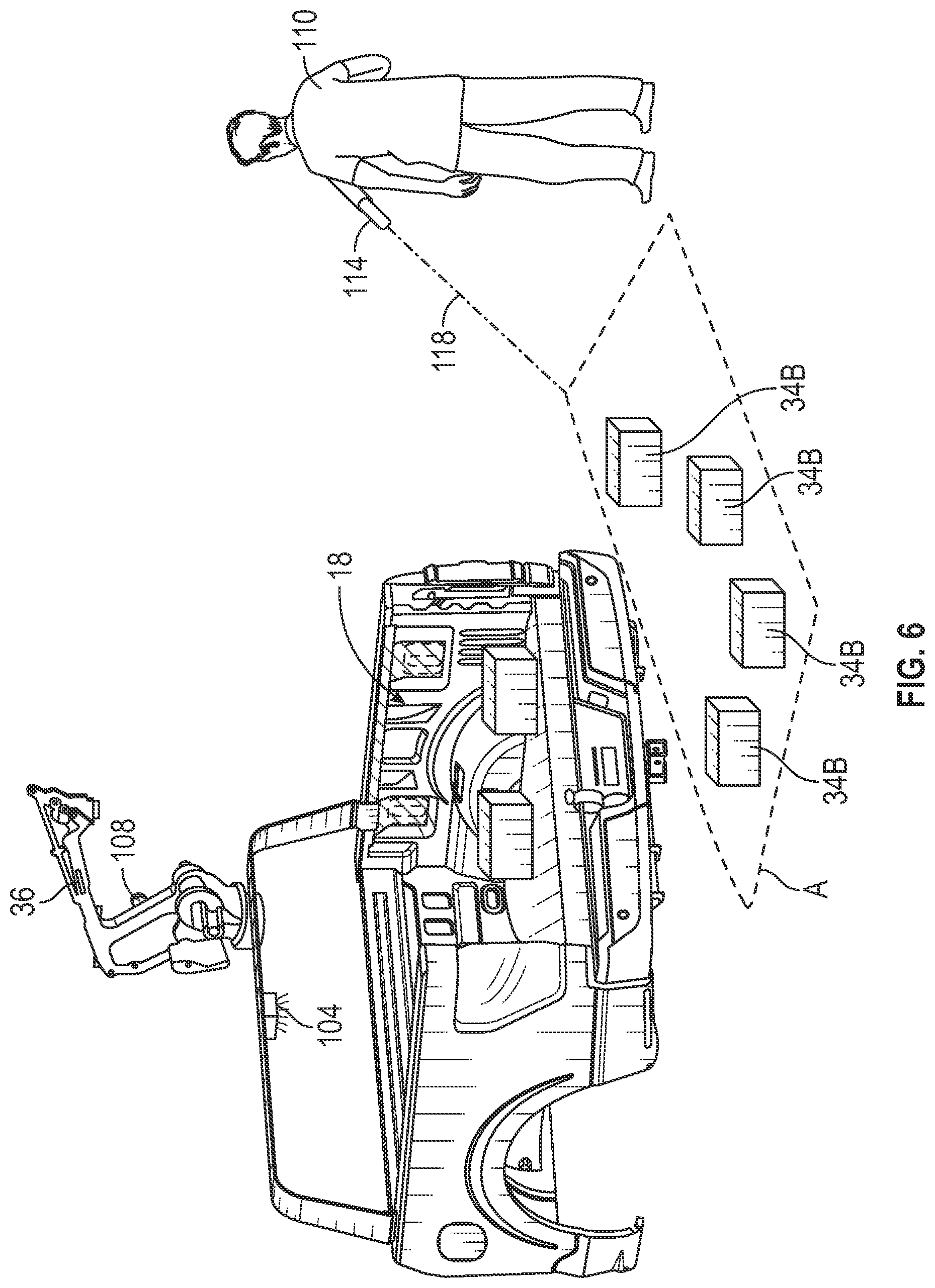 Patent US12472862 Figure 5 – Vehicle assembly having cross-bar mounted lift assist device and operating method