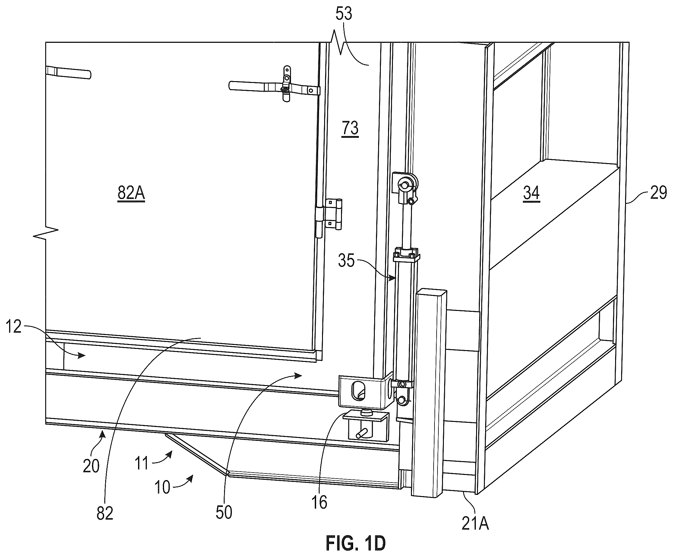 Patent US12472863 Figure 4 – Lightweight chassis and container for transportation of goods