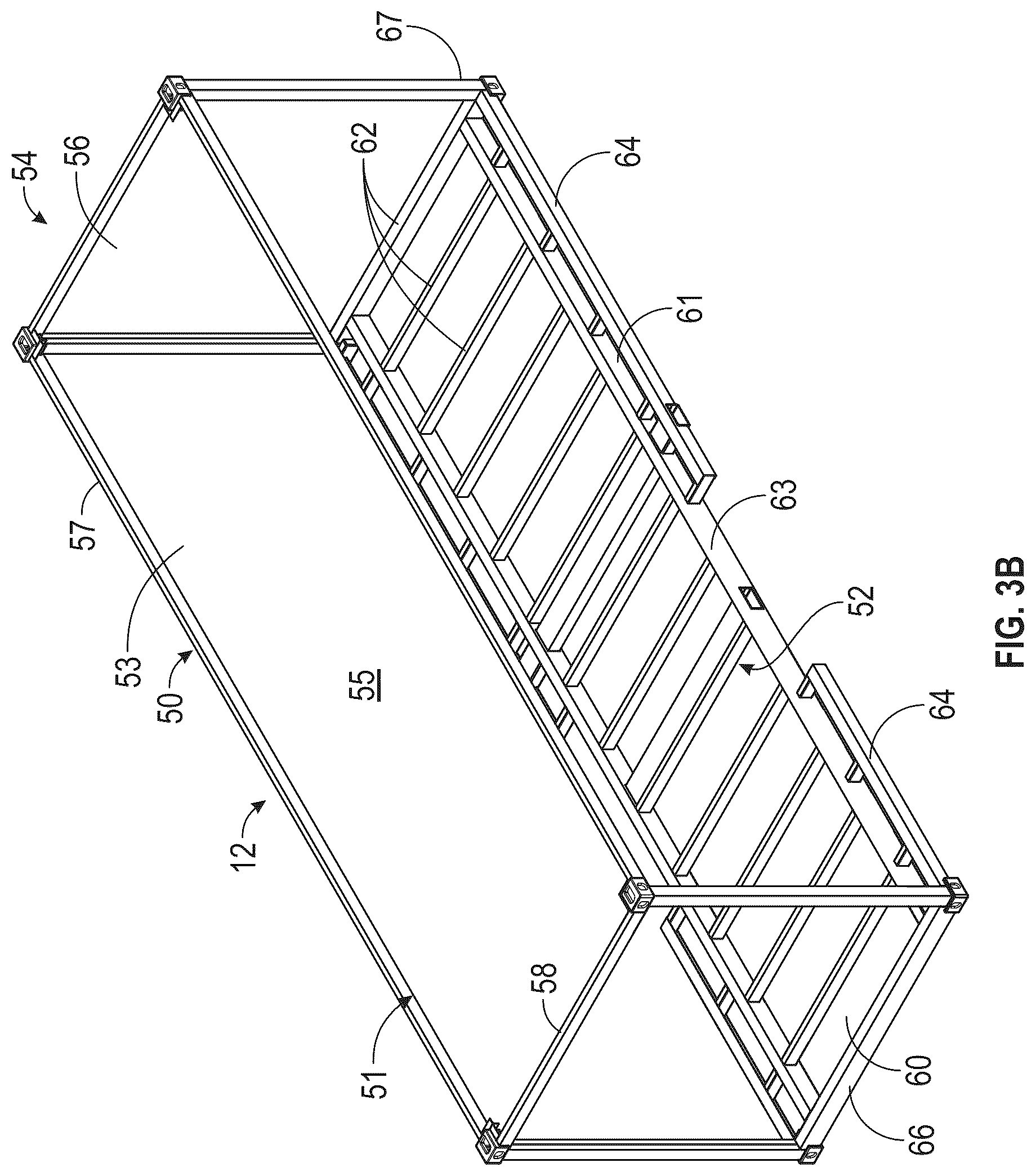 Patent US12472863 Figure 7 – Lightweight chassis and container for transportation of goods