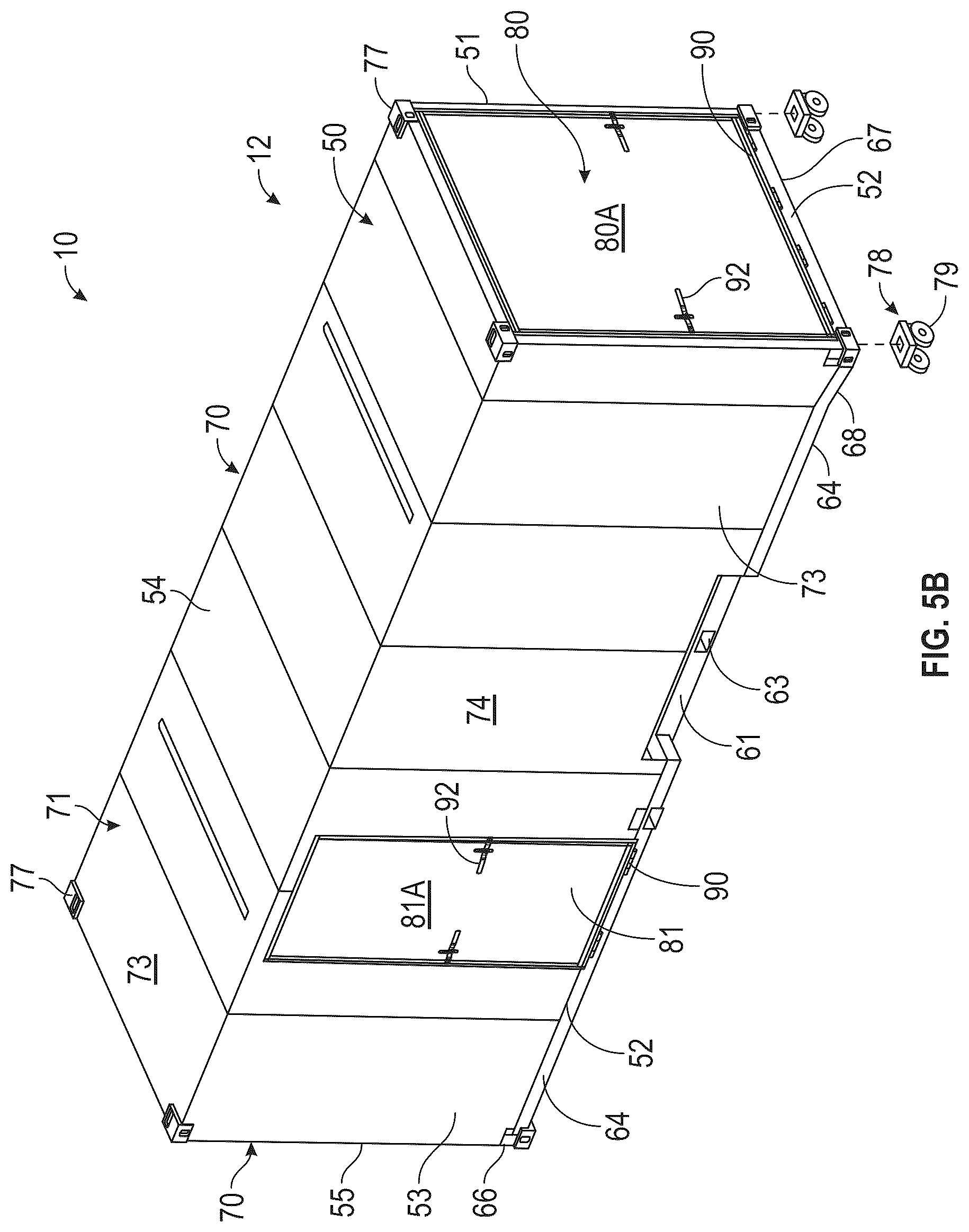 Patent US12472863 Figure 12 – Lightweight chassis and container for transportation of goods
