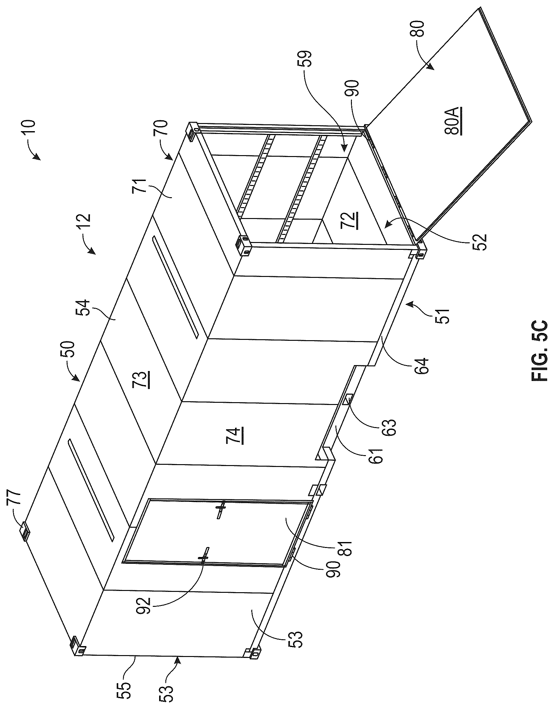 Patent US12472863 Figure 13 – Lightweight chassis and container for transportation of goods