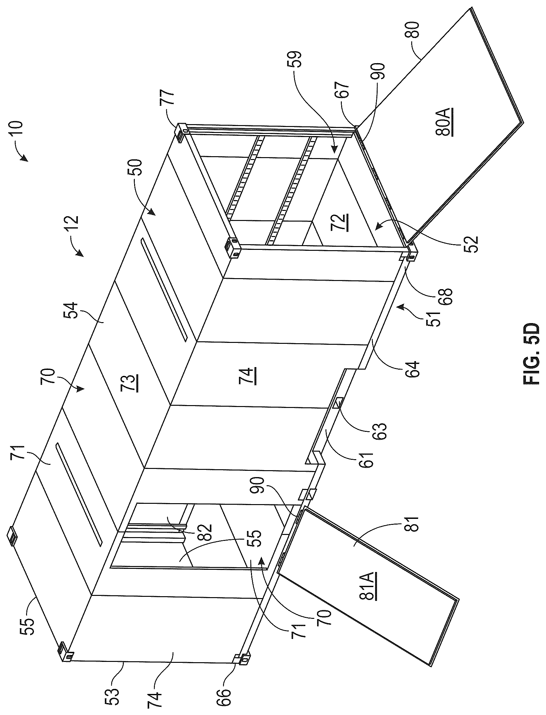 Patent US12472863 Figure 14 – Lightweight chassis and container for transportation of goods