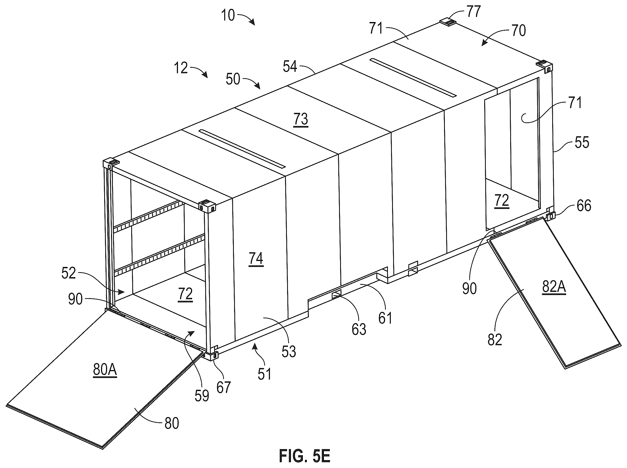 Patent US12472863 Figure 15 – Lightweight chassis and container for transportation of goods