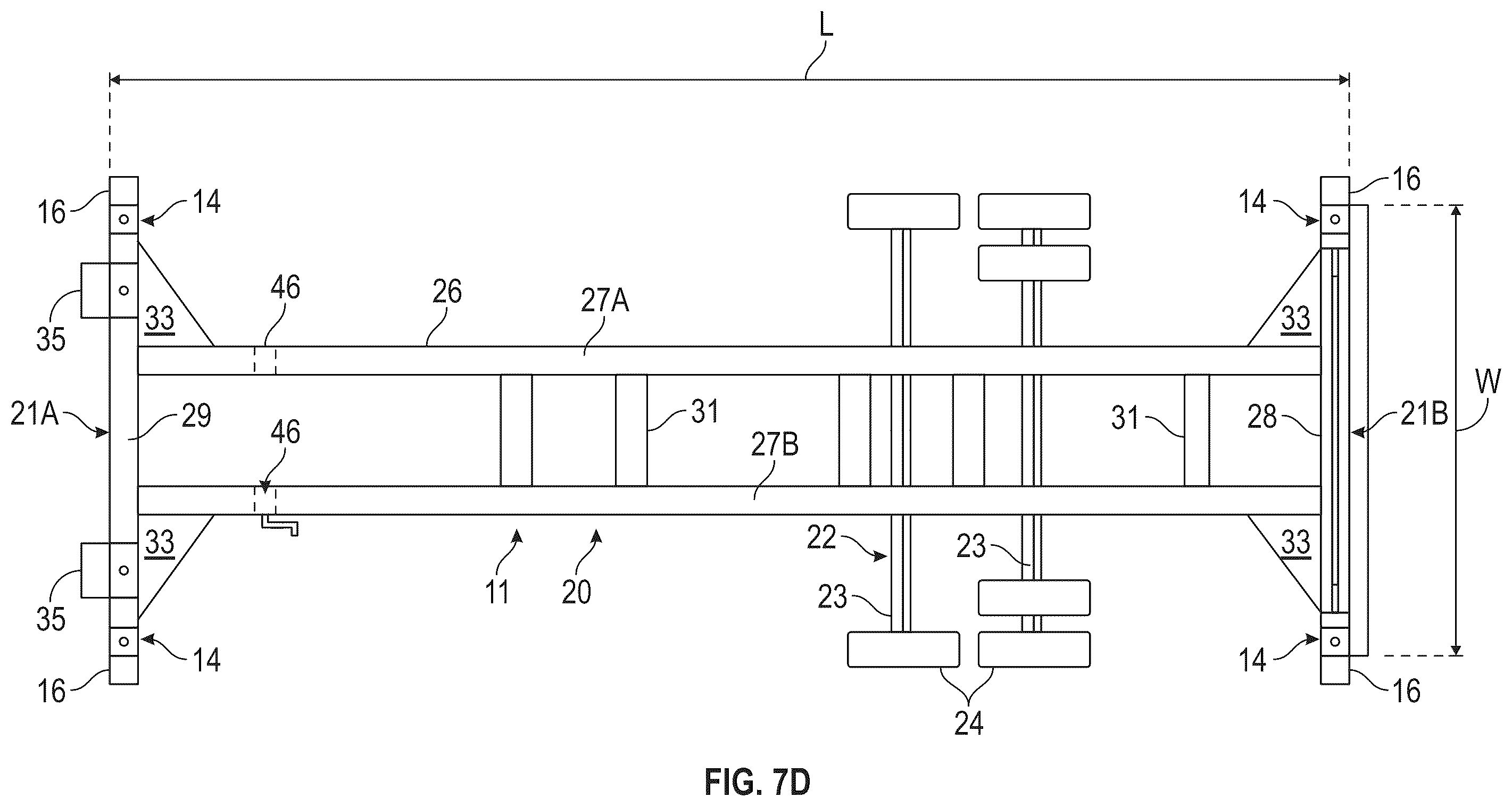 Patent US12472863 Figure 19 – Lightweight chassis and container for transportation of goods