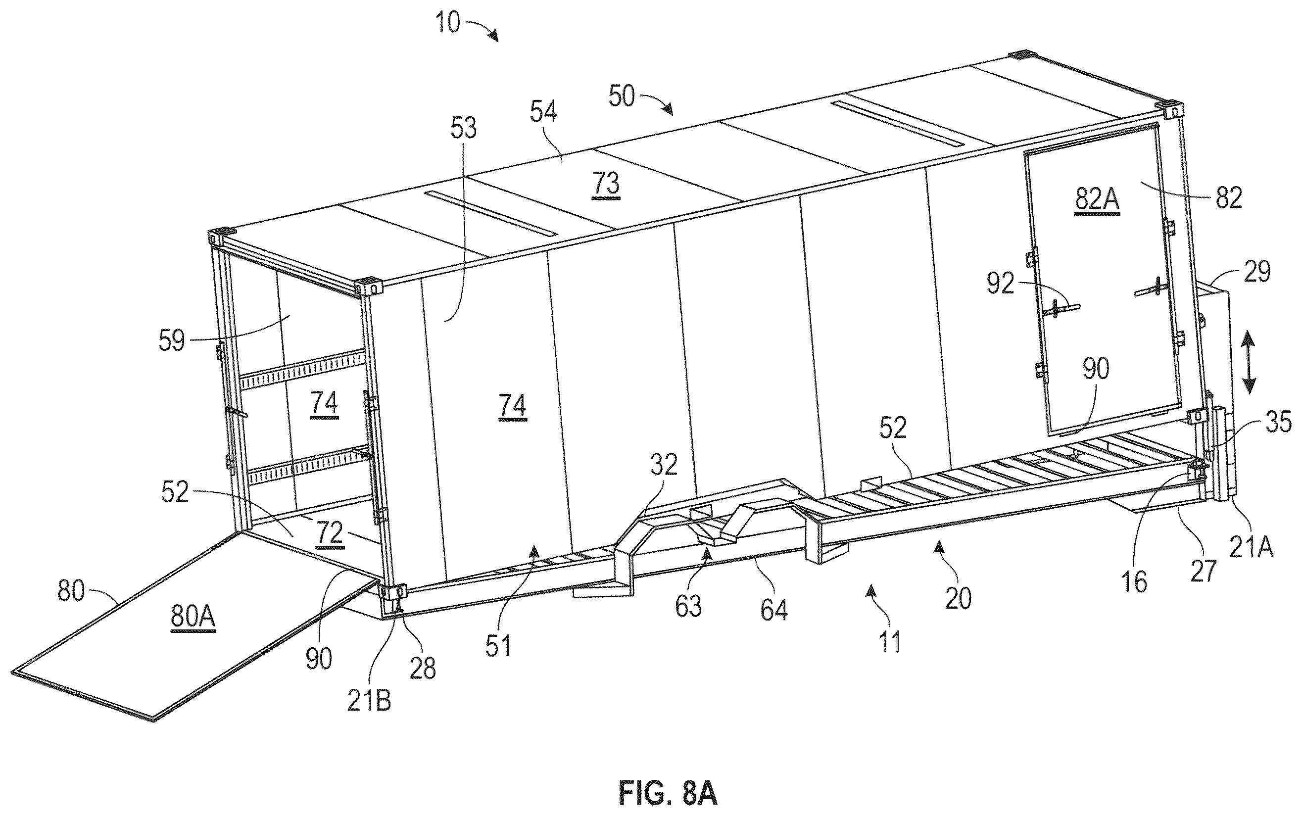 Patent US12472863 Figure 20 – Lightweight chassis and container for transportation of goods