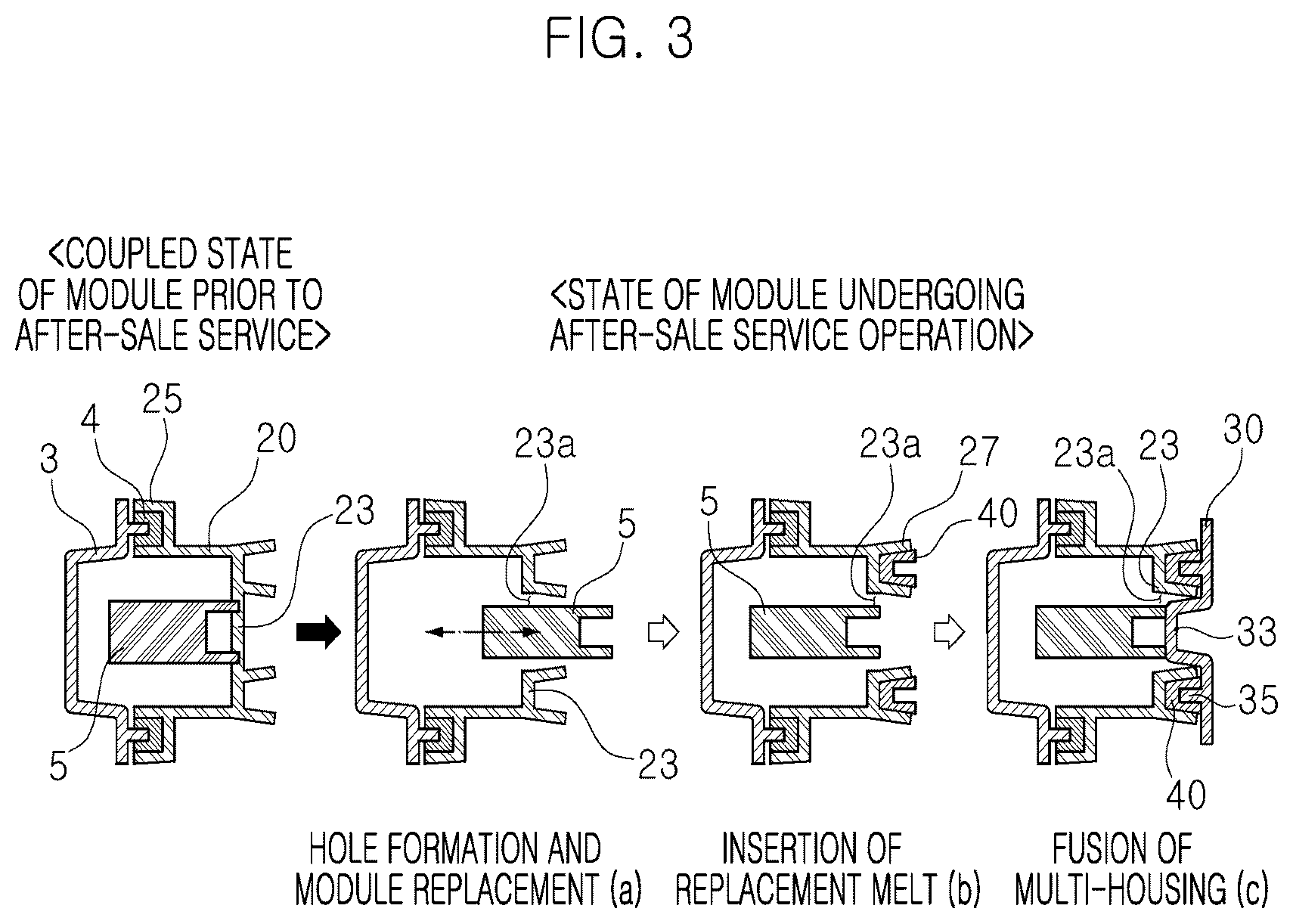 Patent US12472866 Figure 3 – Vehicle lamp with a separable multi-housing