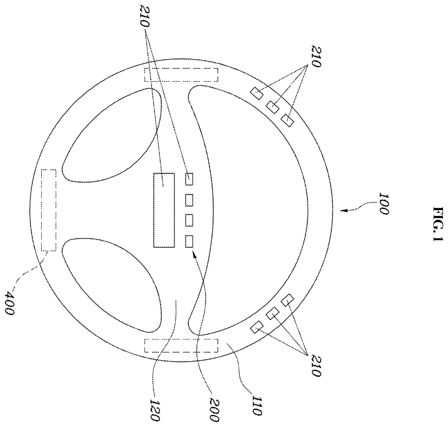 Patent US12472868 — Message transmission system for mobility vehicle — Figure 1
