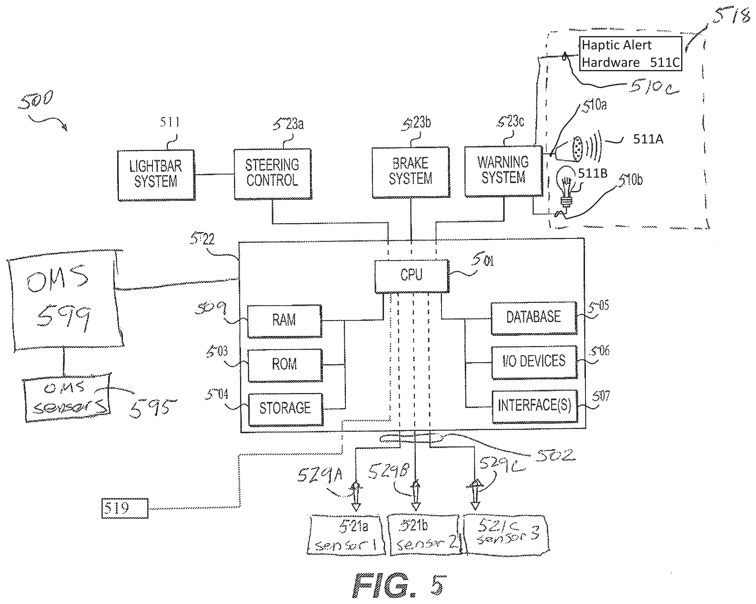 Patent US12472869 Figure 5 – Systems and methods for driver warnings upon child identification and bypass options based on gesture and posture detection