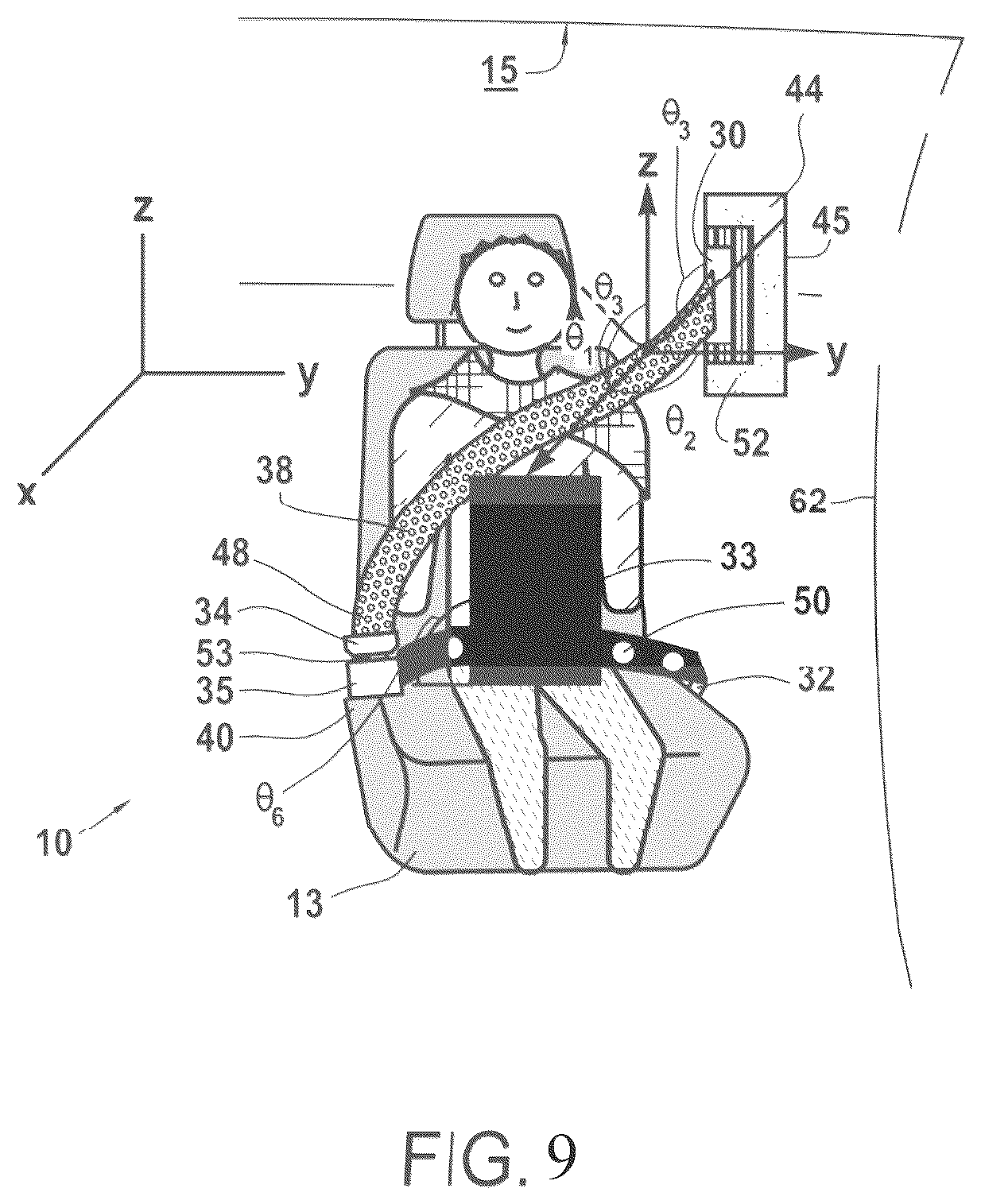 Patent US12472869 Figure 9 – Systems and methods for driver warnings upon child identification and bypass options based on gesture and posture detection