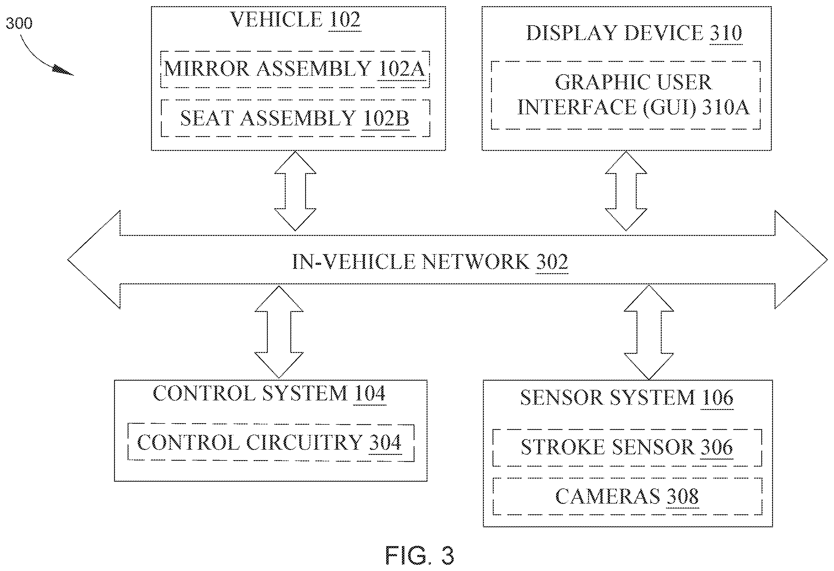 Patent US12472872 Figure 4 – Squat-responsive mirror and seat control for a vehicle