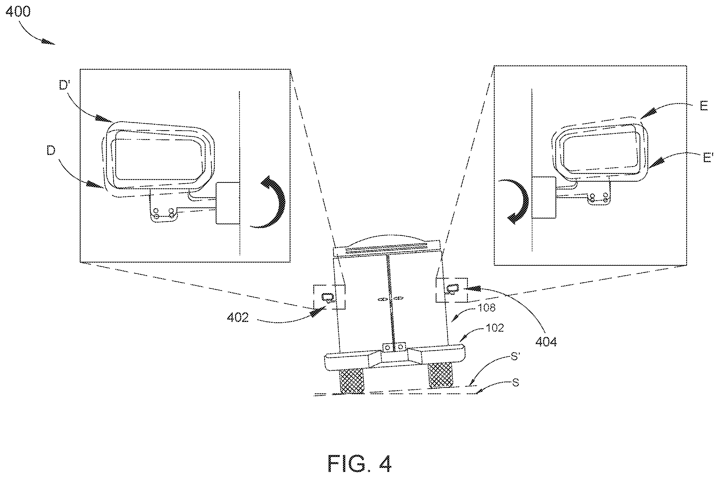 Patent US12472872 Figure 5 – Squat-responsive mirror and seat control for a vehicle