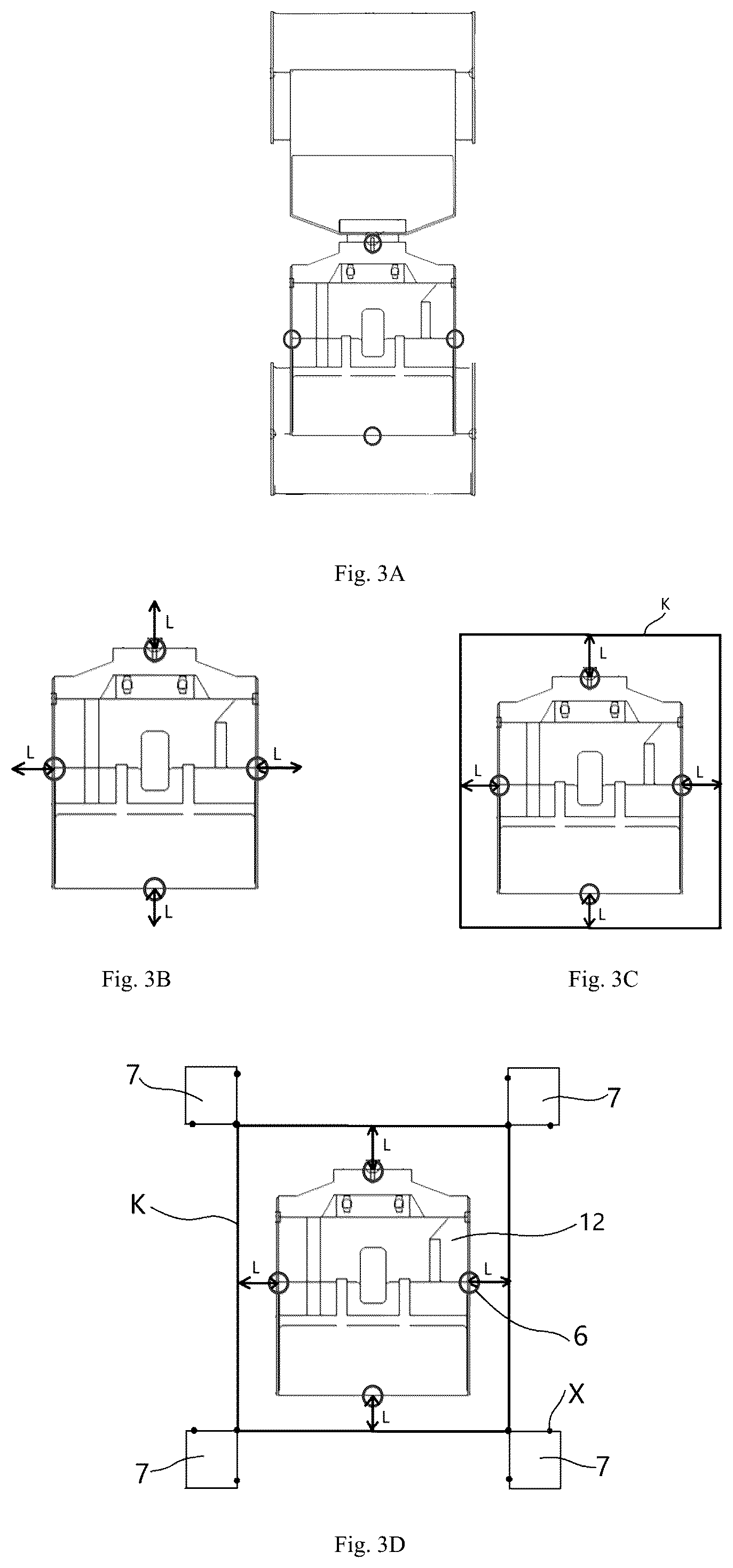 Patent US12472874 Figure 2 – Hinged engineering machinery, panoramic surround-view system and calibration method thereof