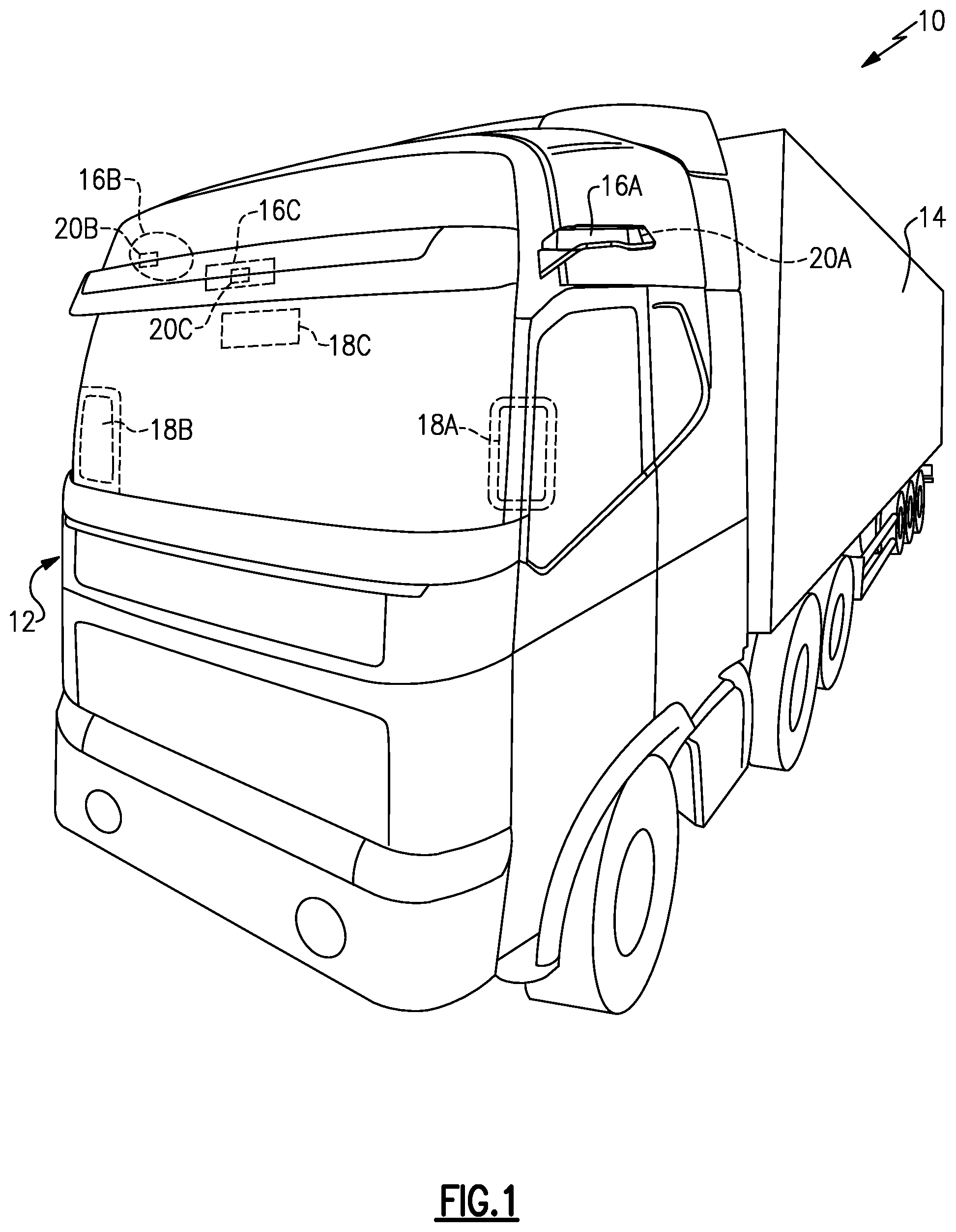 Patent US12472875 Figure 1 – Method and apparatus for CMS having touchscreen-based zoom features