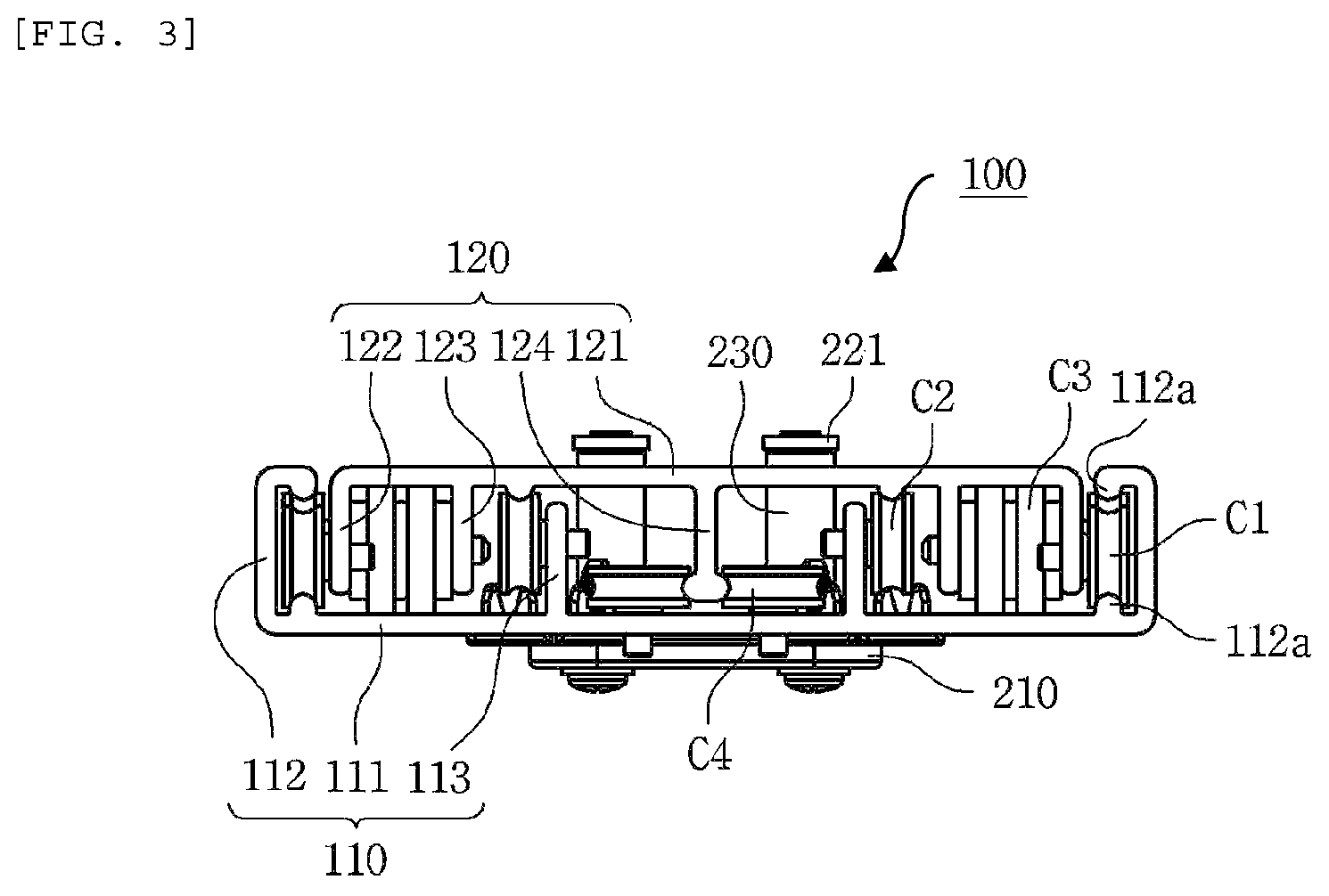 Patent US12472876 Figure 3 – Sliding transport apparatus of storage portion for vehicle