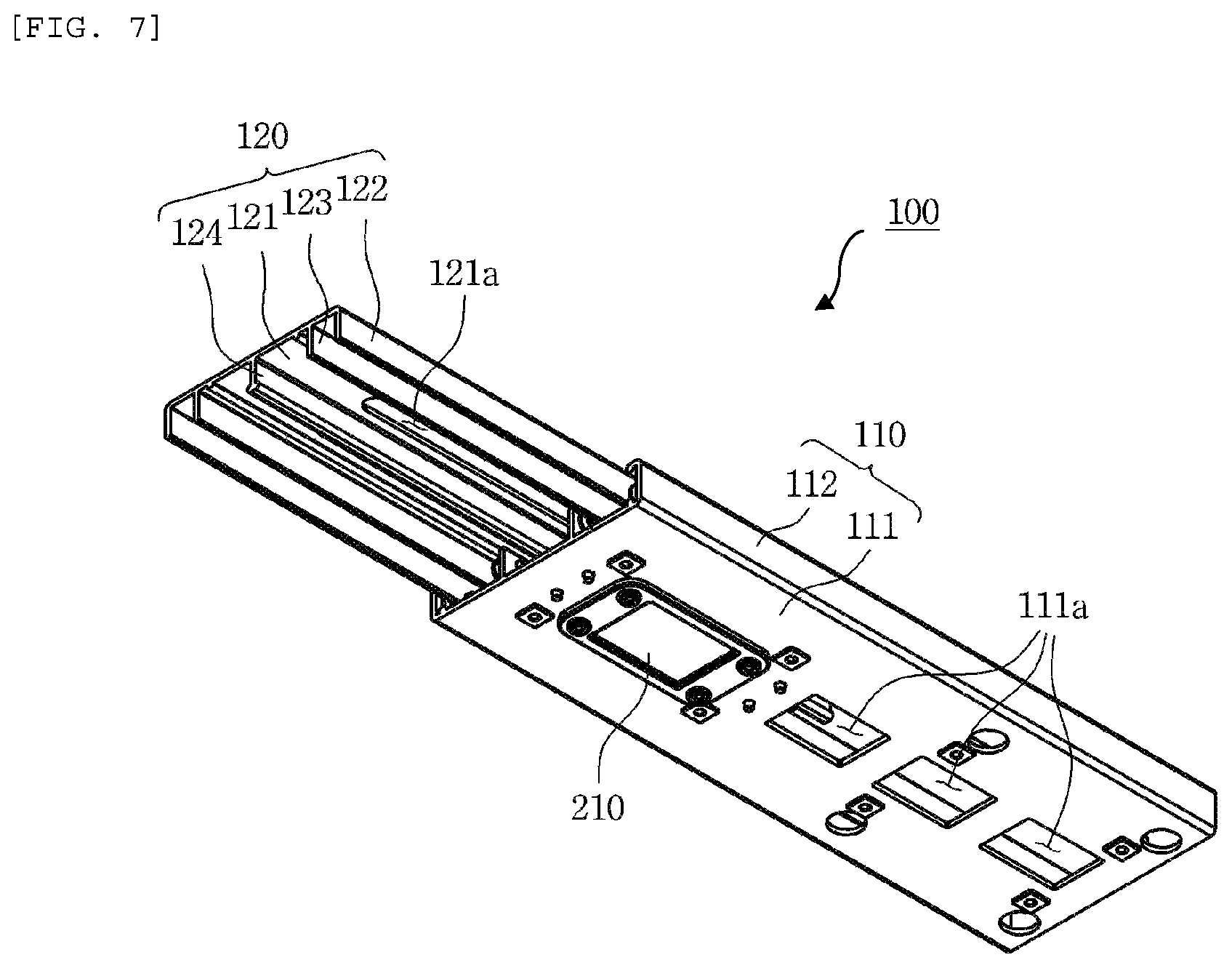 Patent US12472876 Figure 7 – Sliding transport apparatus of storage portion for vehicle