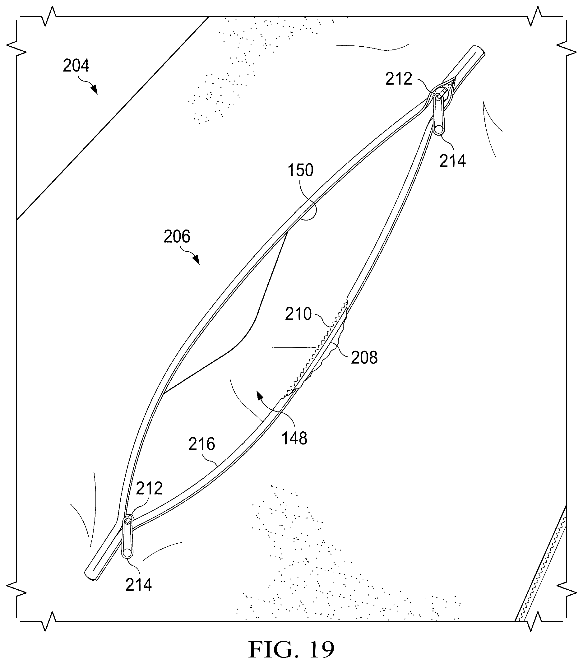 Patent US12472877 Figure 19 – Vehicle seat storage system