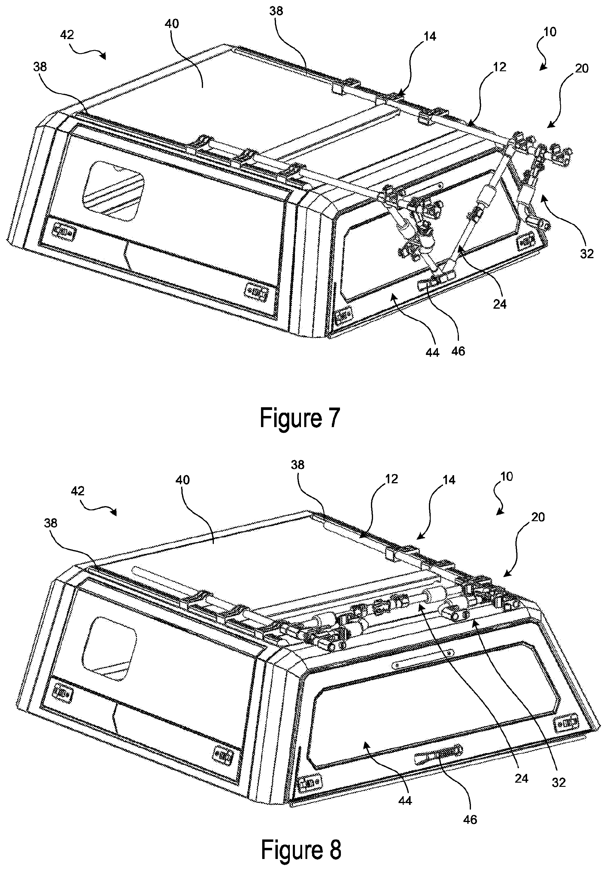 Patent US12472879 Figure 4 – Bicycle rack for a vehicle