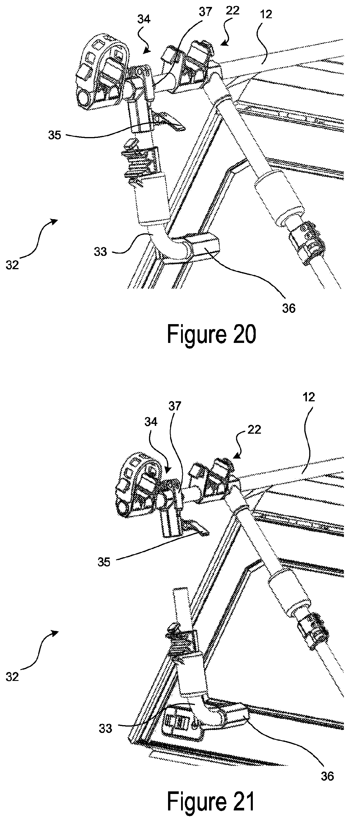 Patent US12472879 Figure 11 – Bicycle rack for a vehicle