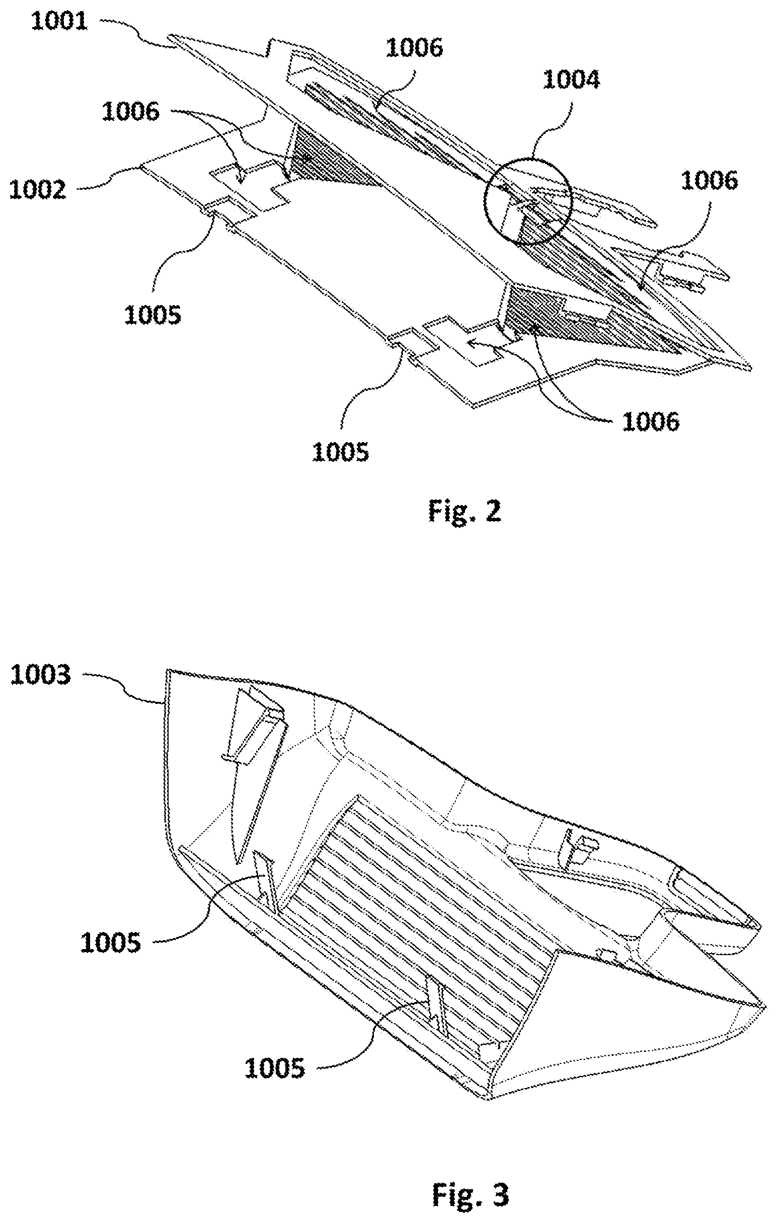 Patent US12472880 Figure 2 – Adjustable support for attaching electronic and/or mechanical components to a windshield of a vehicle