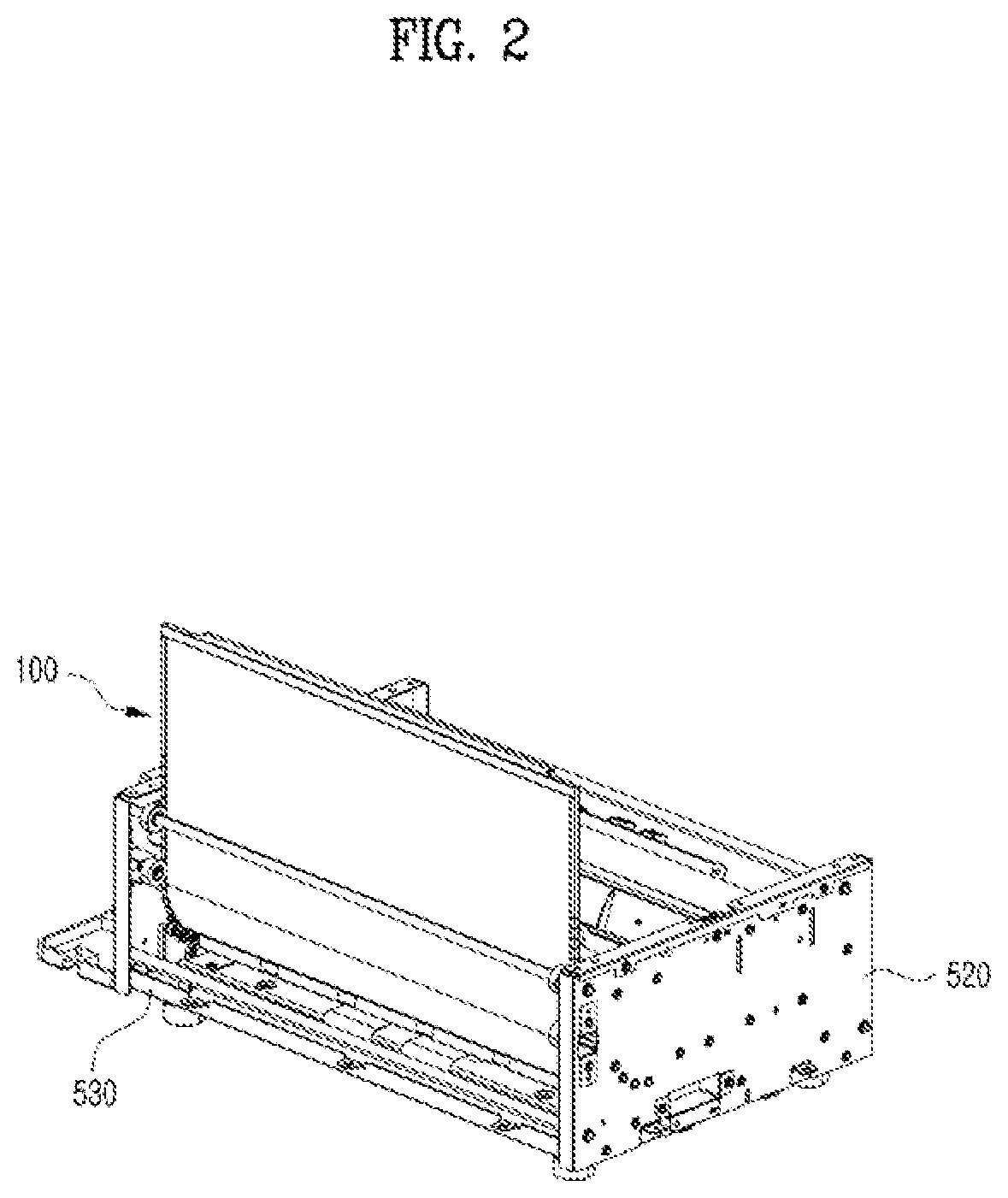 Patent US12472881 Figure 2 – Flexible display device for vehicle