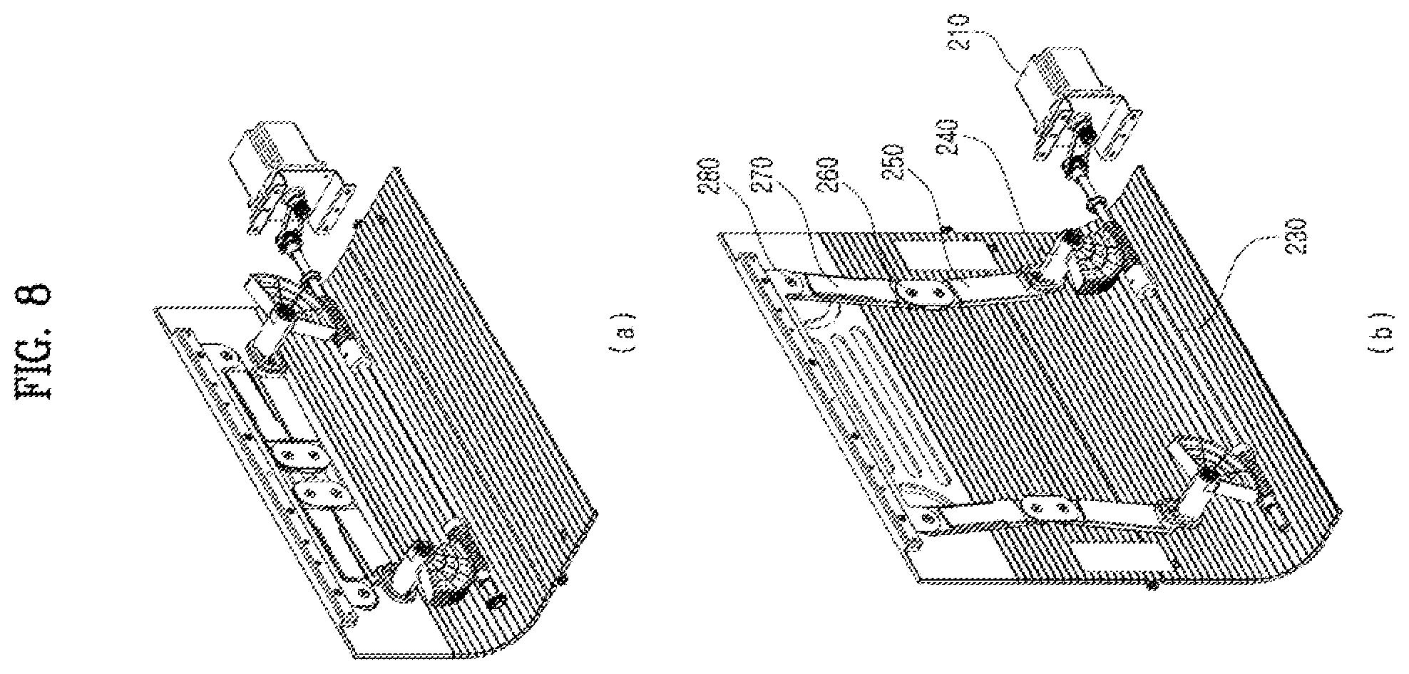 Patent US12472881 Figure 12 – Flexible display device for vehicle