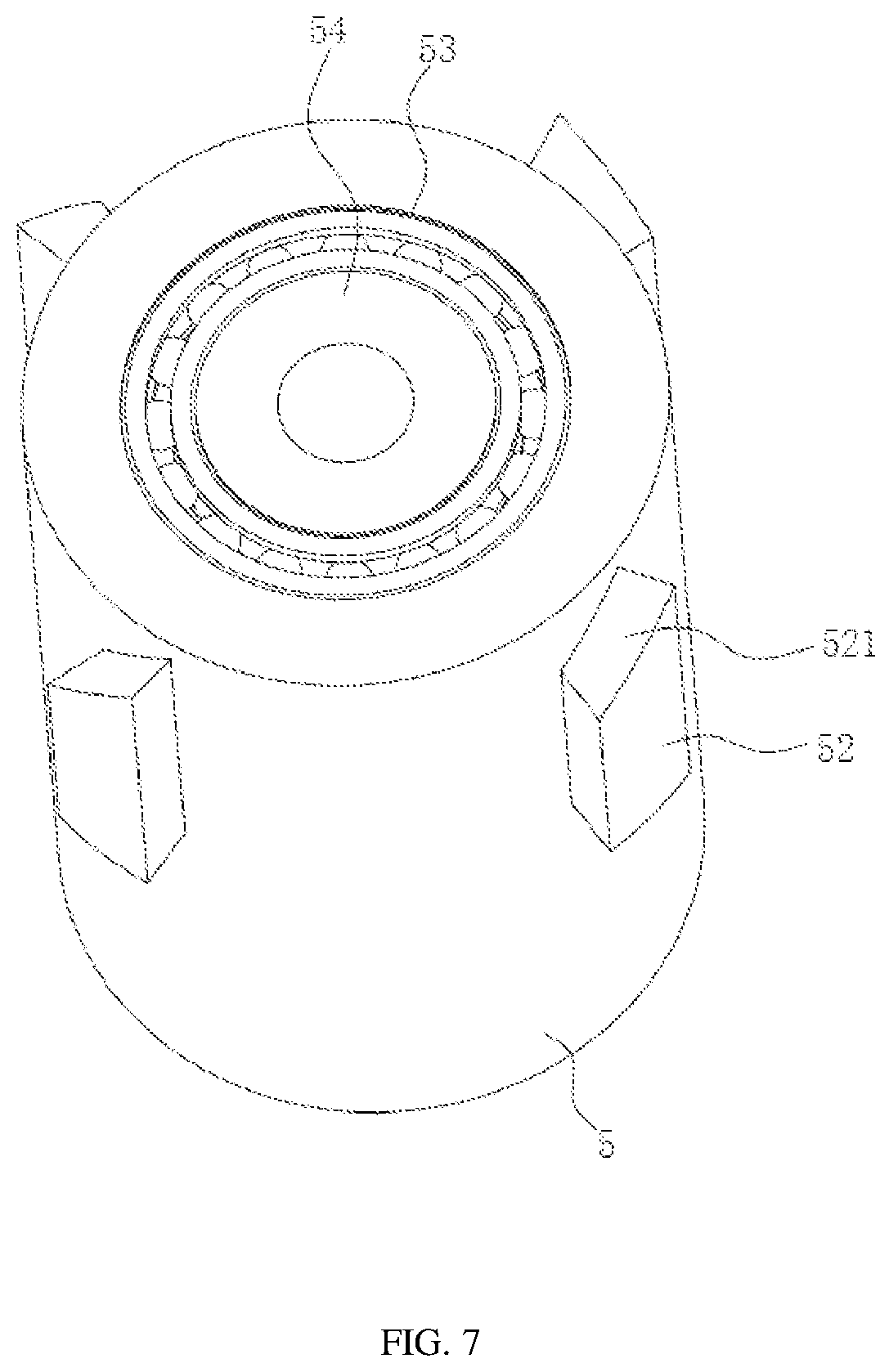 Patent US12472883 Figure 5 – Vehicle trunk mat with limit device for luggage