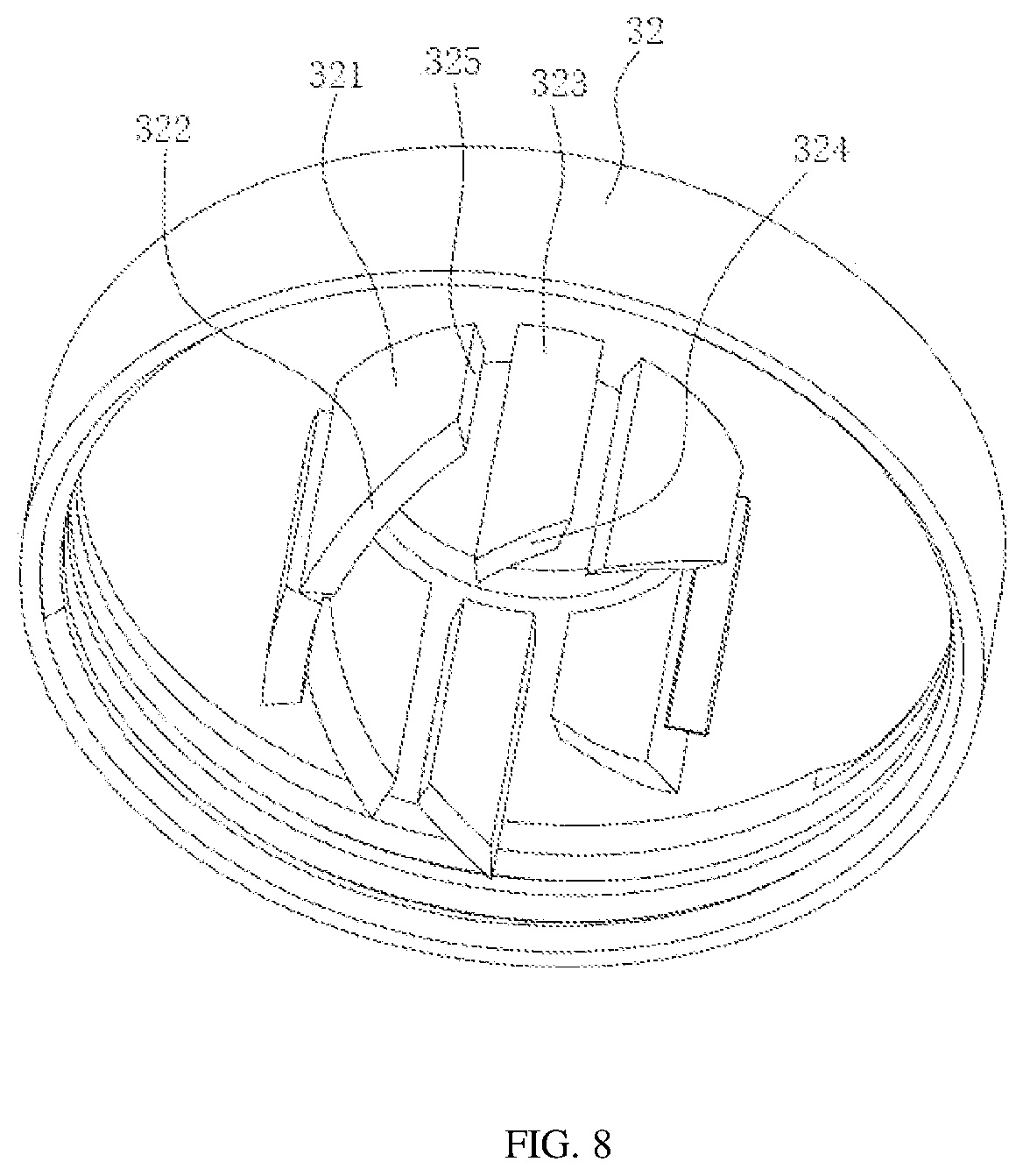 Patent US12472883 Figure 6 – Vehicle trunk mat with limit device for luggage
